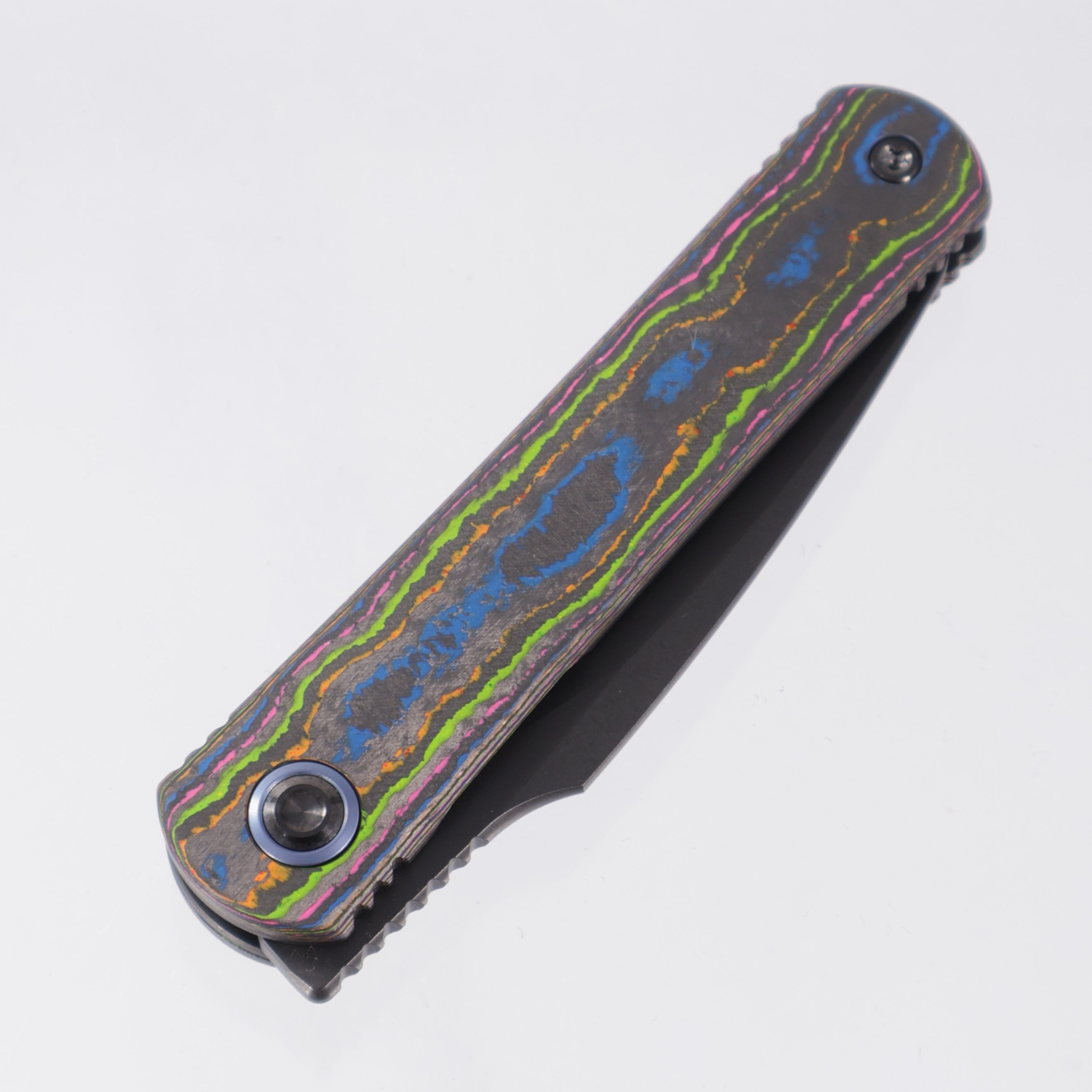 Kizer Feist 3 X-Series Hawkbill - 80s Camo Carbon & DLC Titanium - Matte DLC Ultra S90V - ZX-3499.3E1 - BROP Exclusive