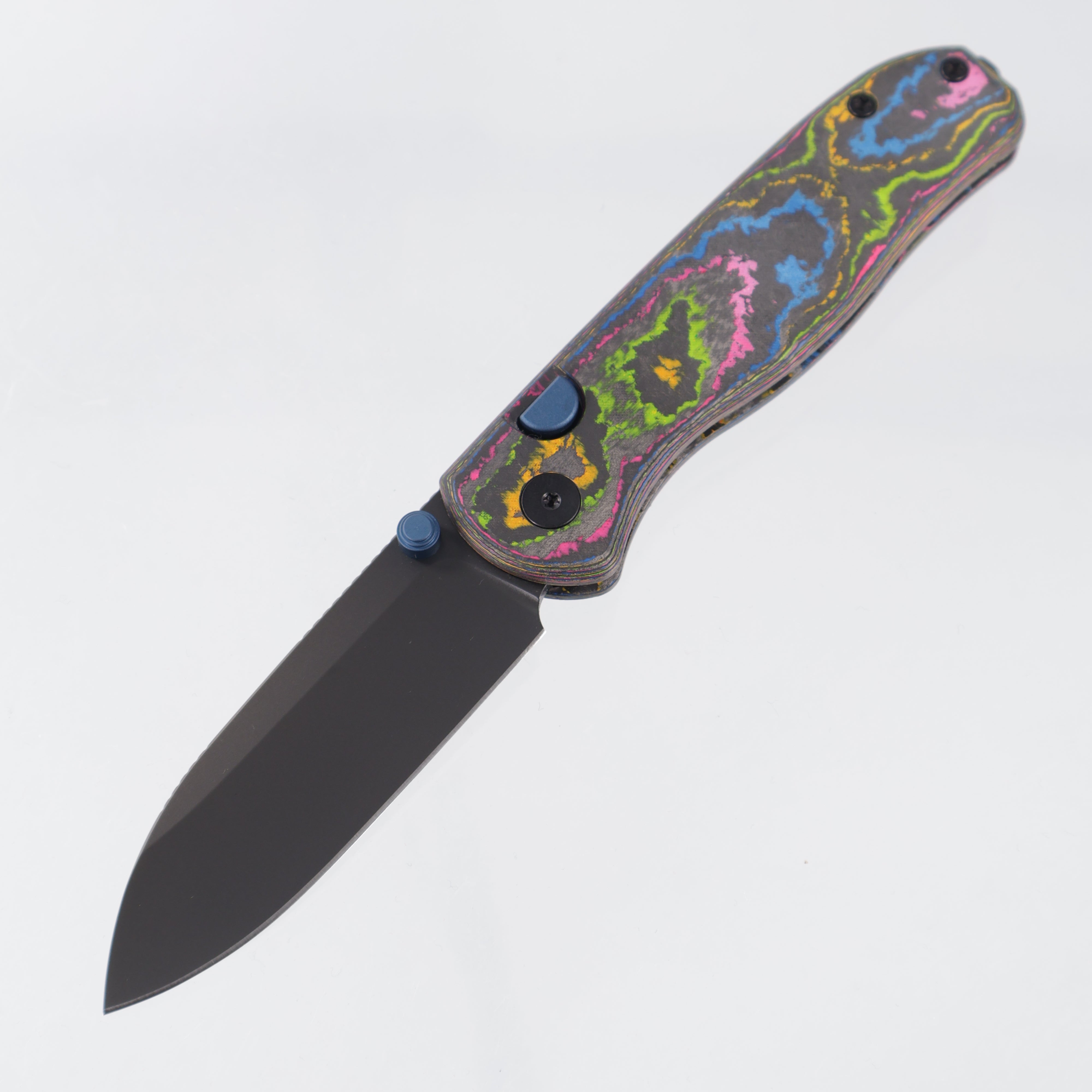 Kizer Drop Bear Zero - 80s Camo Carbon w/ Blue Accents - Matte DLC Ultra Elmax - Ki3619BDE7 - BROP Exclusive