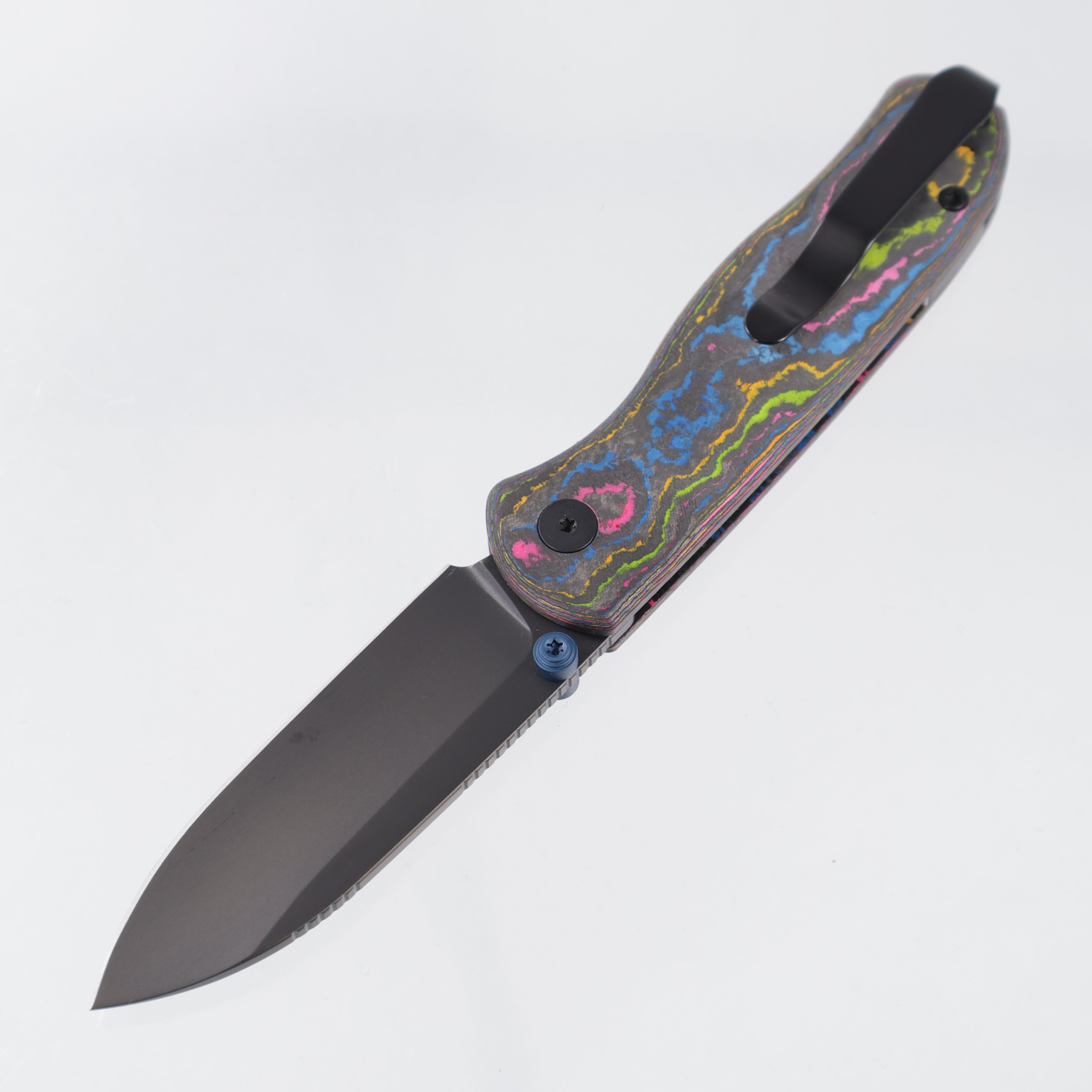 Kizer Drop Bear Zero - 80s Camo Carbon w/ Blue Accents - Matte DLC Ultra Elmax - Ki3619BDE7 - BROP Exclusive