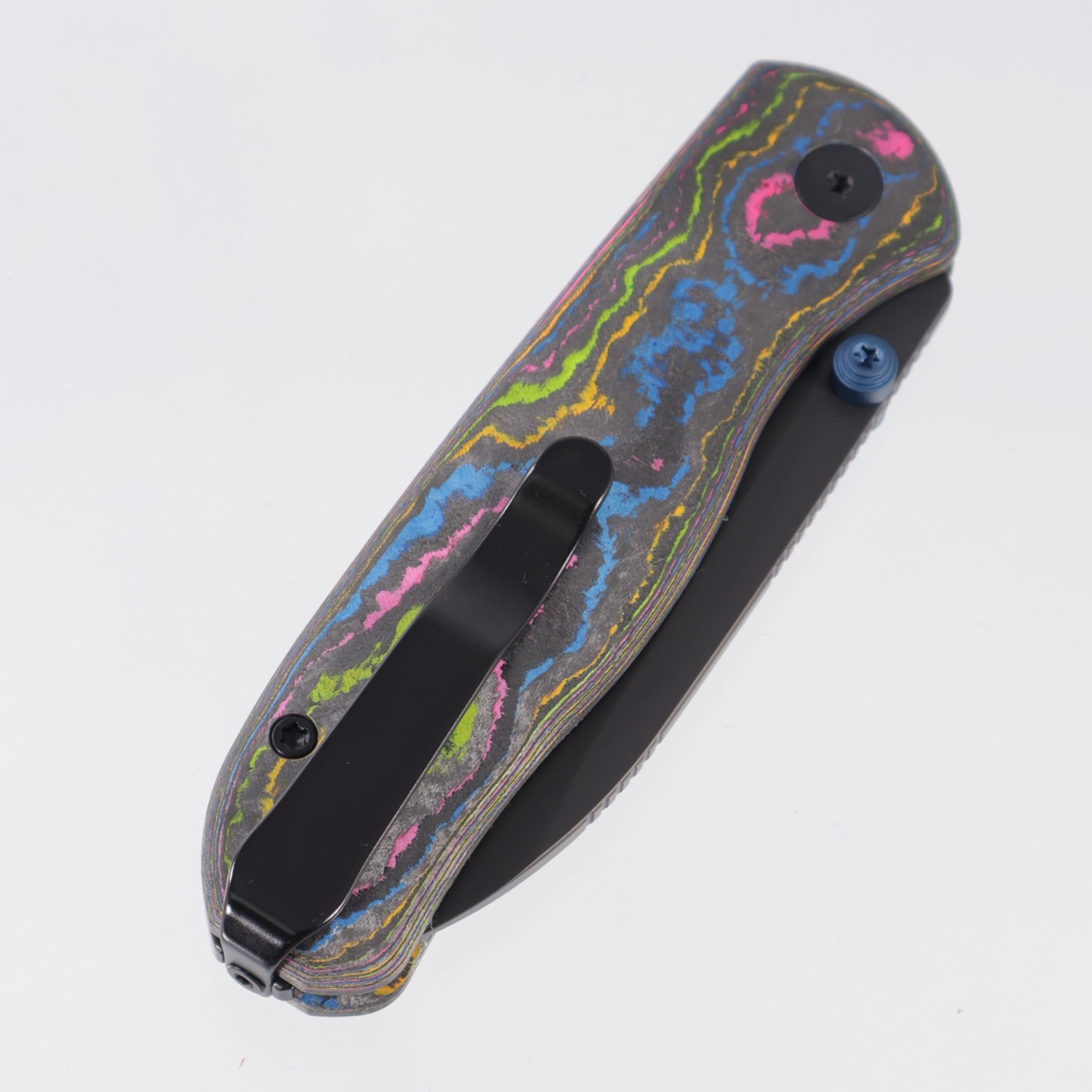 Kizer Drop Bear Zero - 80s Camo Carbon w/ Blue Accents - Matte DLC Ultra Elmax - Ki3619BDE7 - BROP Exclusive