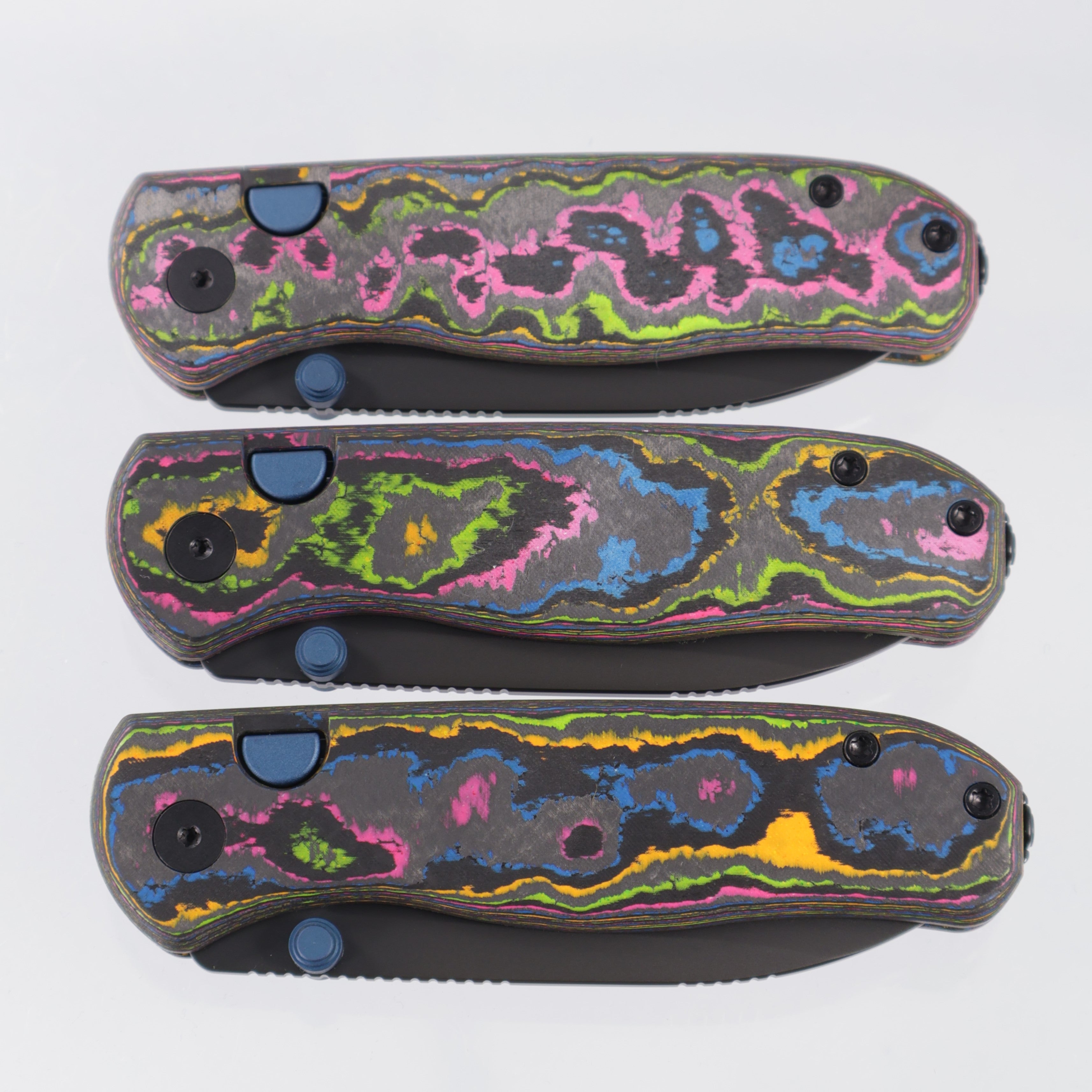 Kizer Drop Bear Zero - 80s Camo Carbon w/ Blue Accents - Matte DLC Ultra Elmax - Ki3619BDE7 - BROP Exclusive