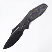 Kubey Stroller - BROP Exclusive - DLC Ti Frame w/ Timascus pivot collars - 80s Camo Carbon inlays - DLC 20CV KB384E