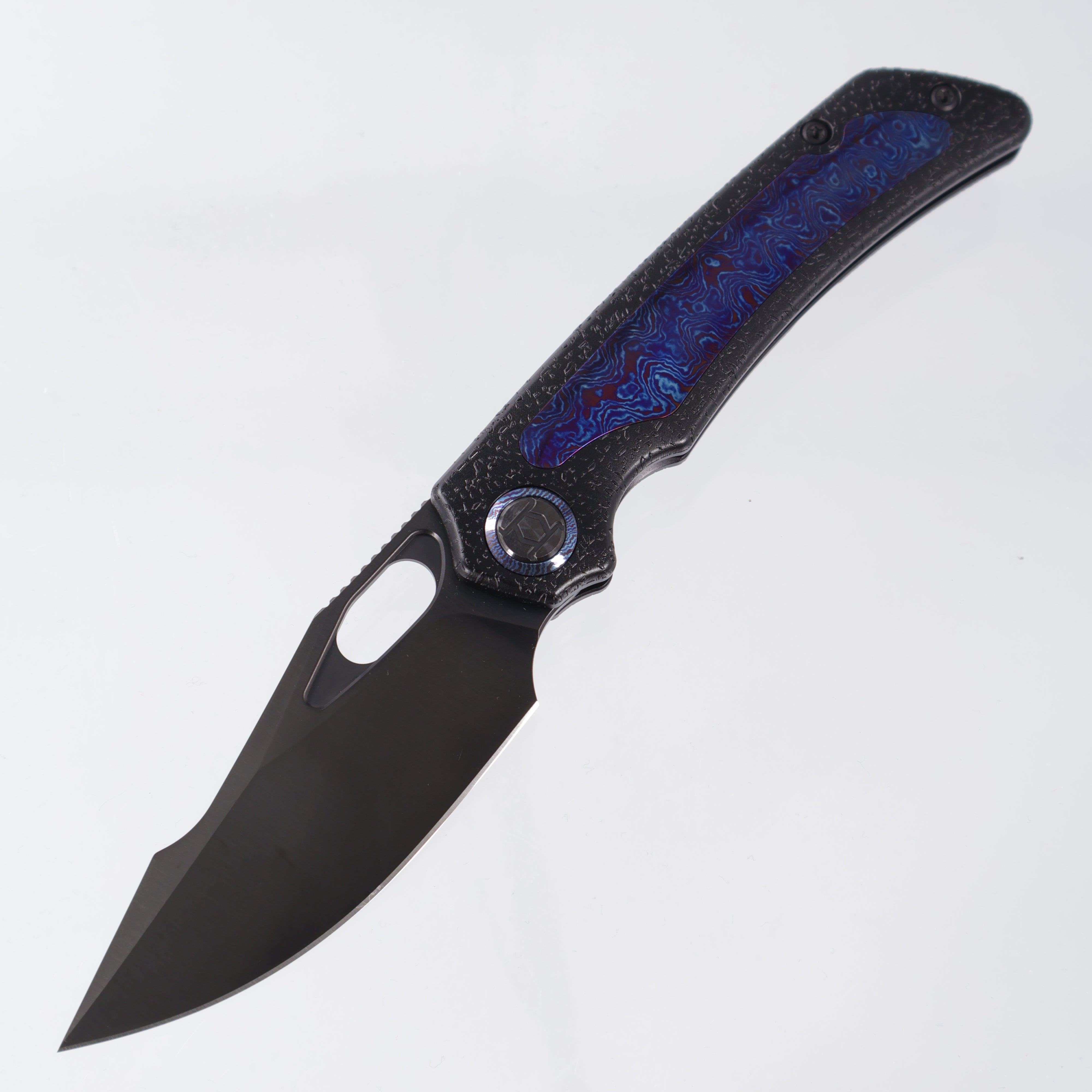 Kunwu Jericho - Vanax DLC Satin - Orange Peel PVD w/ Timascus Inlay - K713T-R1-4