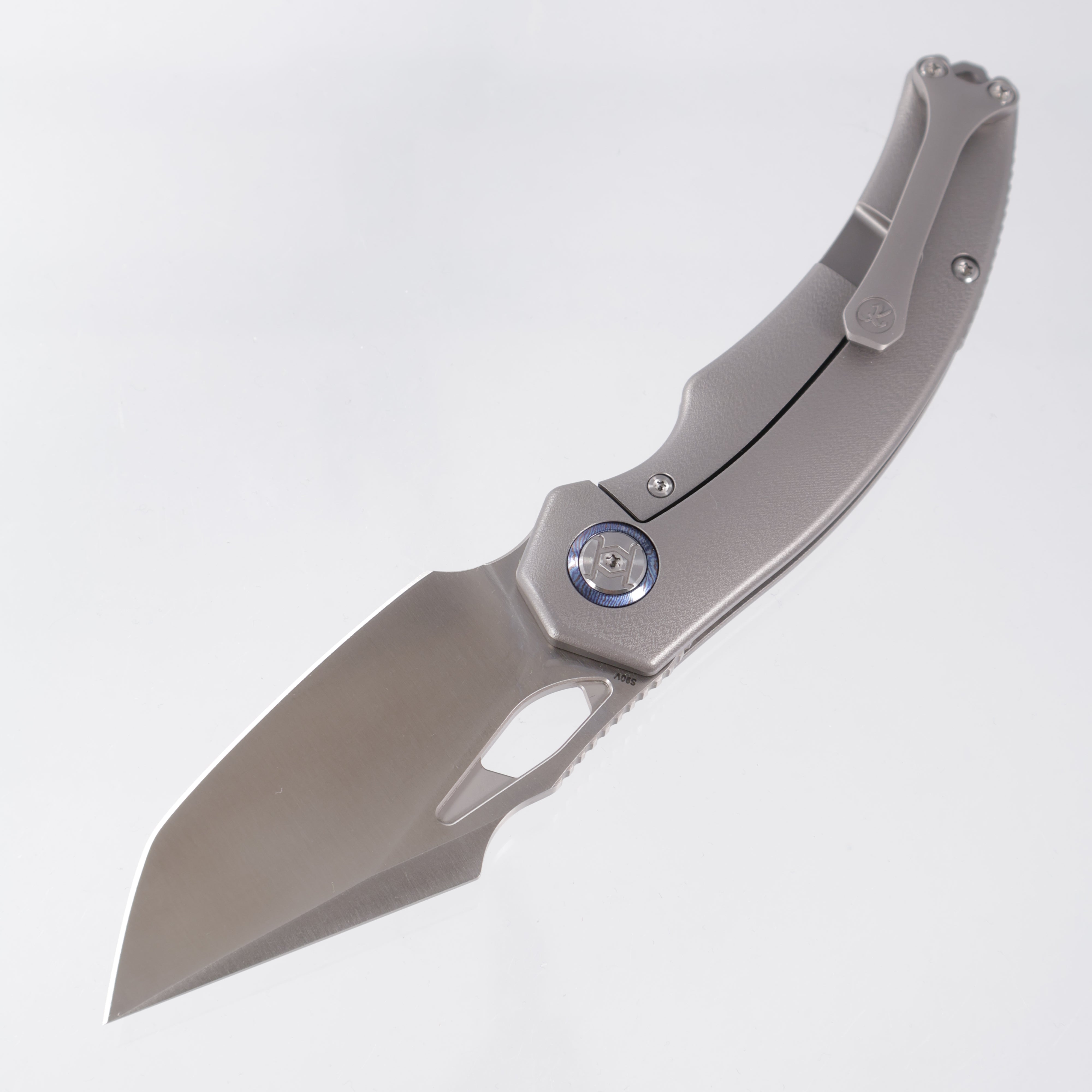 Kunwu Poon Padre - Orange Peel Titanium - Satin S90V - K706TO-T2A