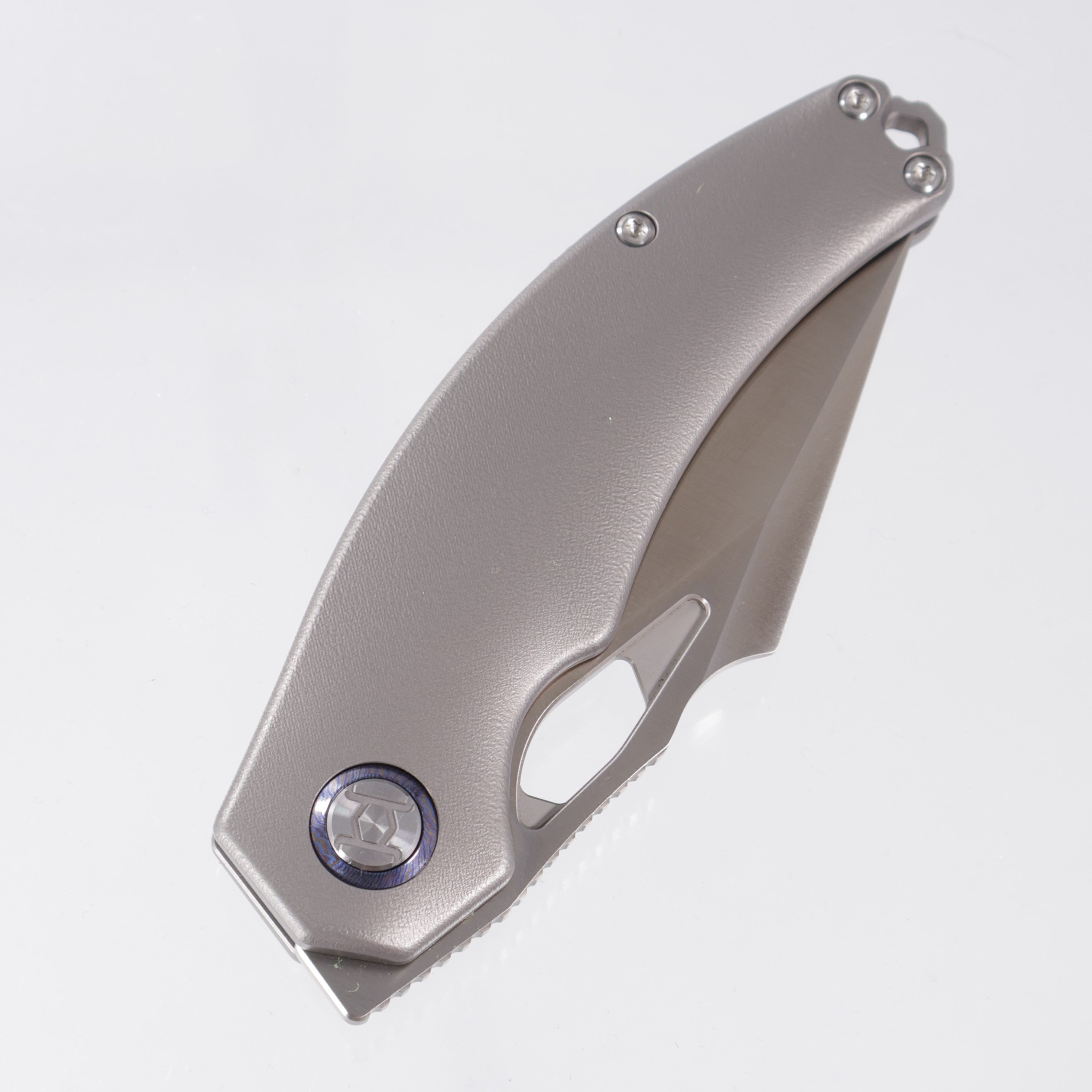 Kunwu Poon Padre - Orange Peel Titanium - Satin S90V - K706TO-T2A
