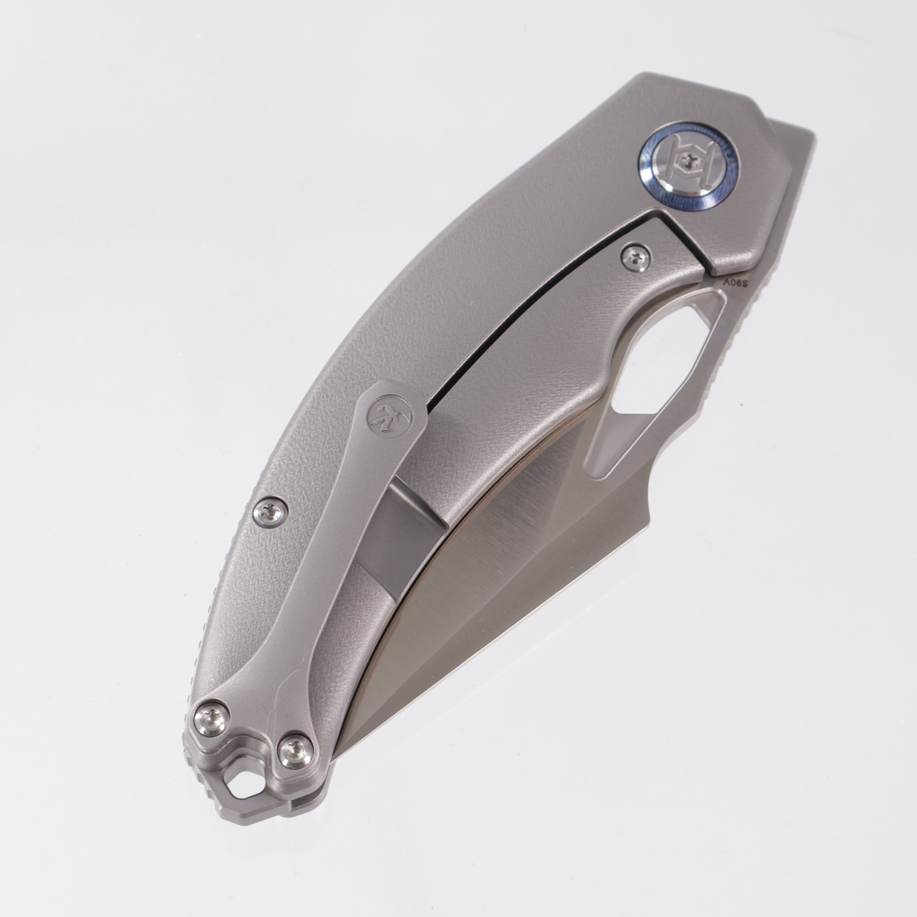 Kunwu Poon Padre - Orange Peel Titanium - Satin S90V - K706TO-T2A