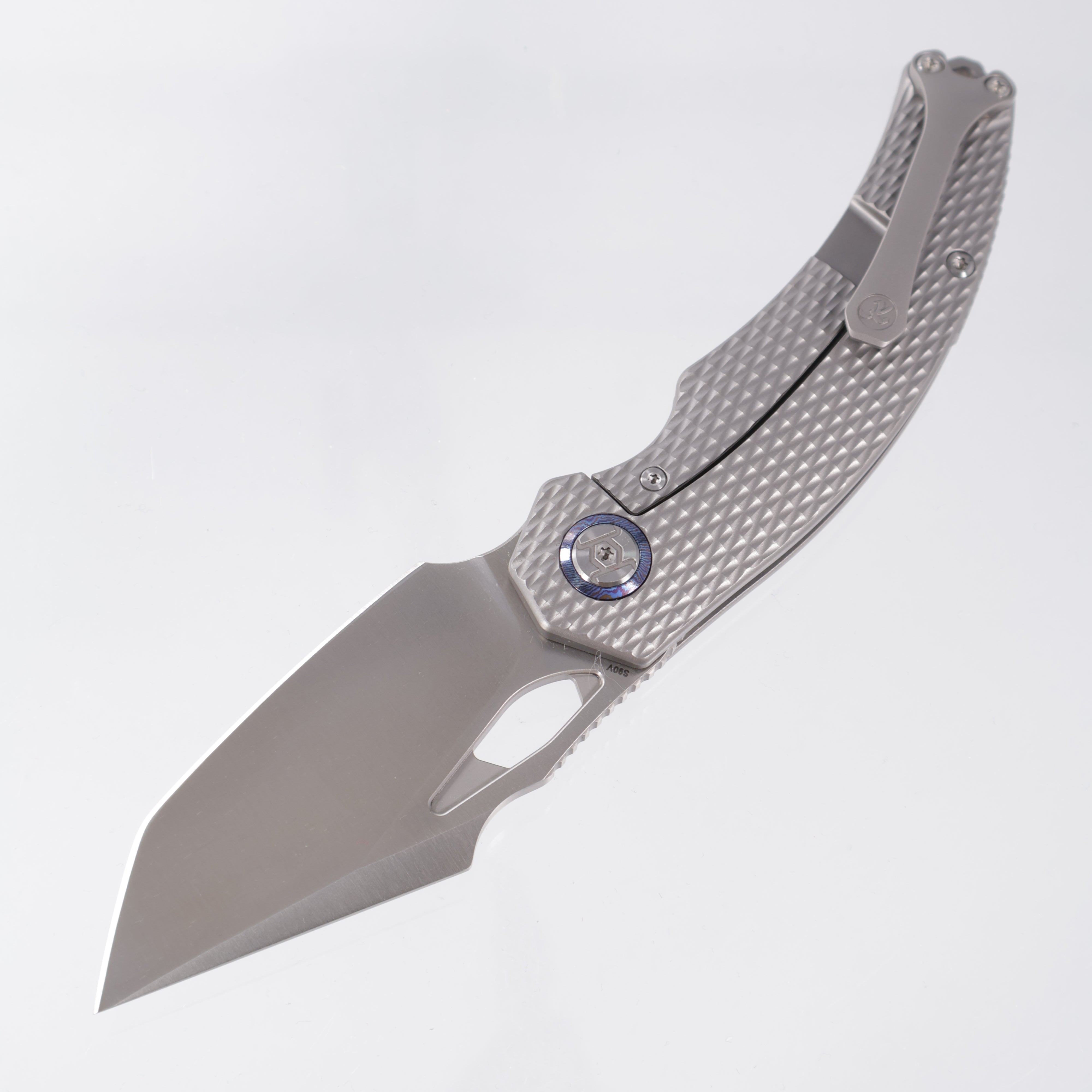 Kunwu Poon Padre - Diamond Texture Titanium - Satin S90V - K706TO-T1A