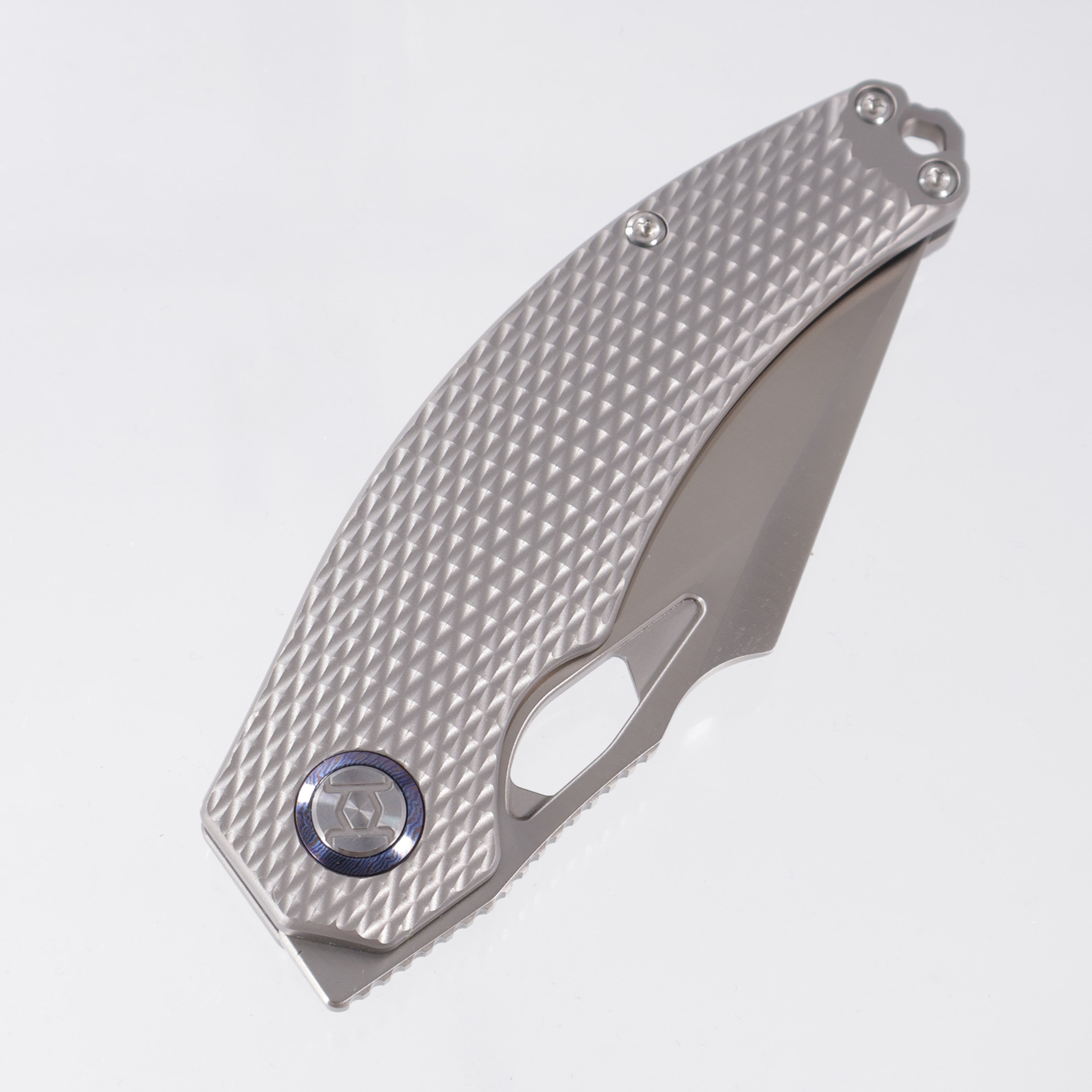 Kunwu Poon Padre - Diamond Texture Titanium - Satin S90V - K706TO-T1A