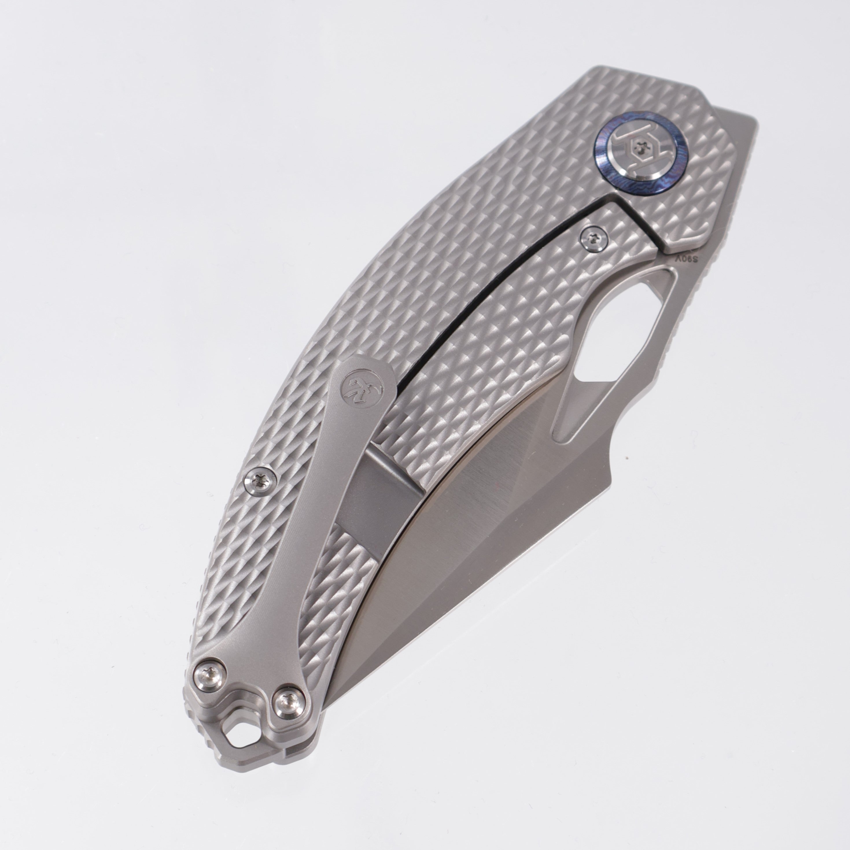 Kunwu Poon Padre - Diamond Texture Titanium - Satin S90V - K706TO-T1A