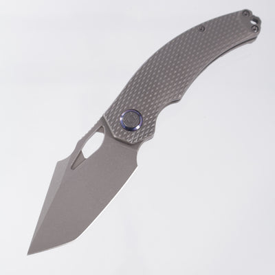 Kunwu Poon Padre - Diamond Texture Titanium - Stonewash S90V - K706TO-T1S