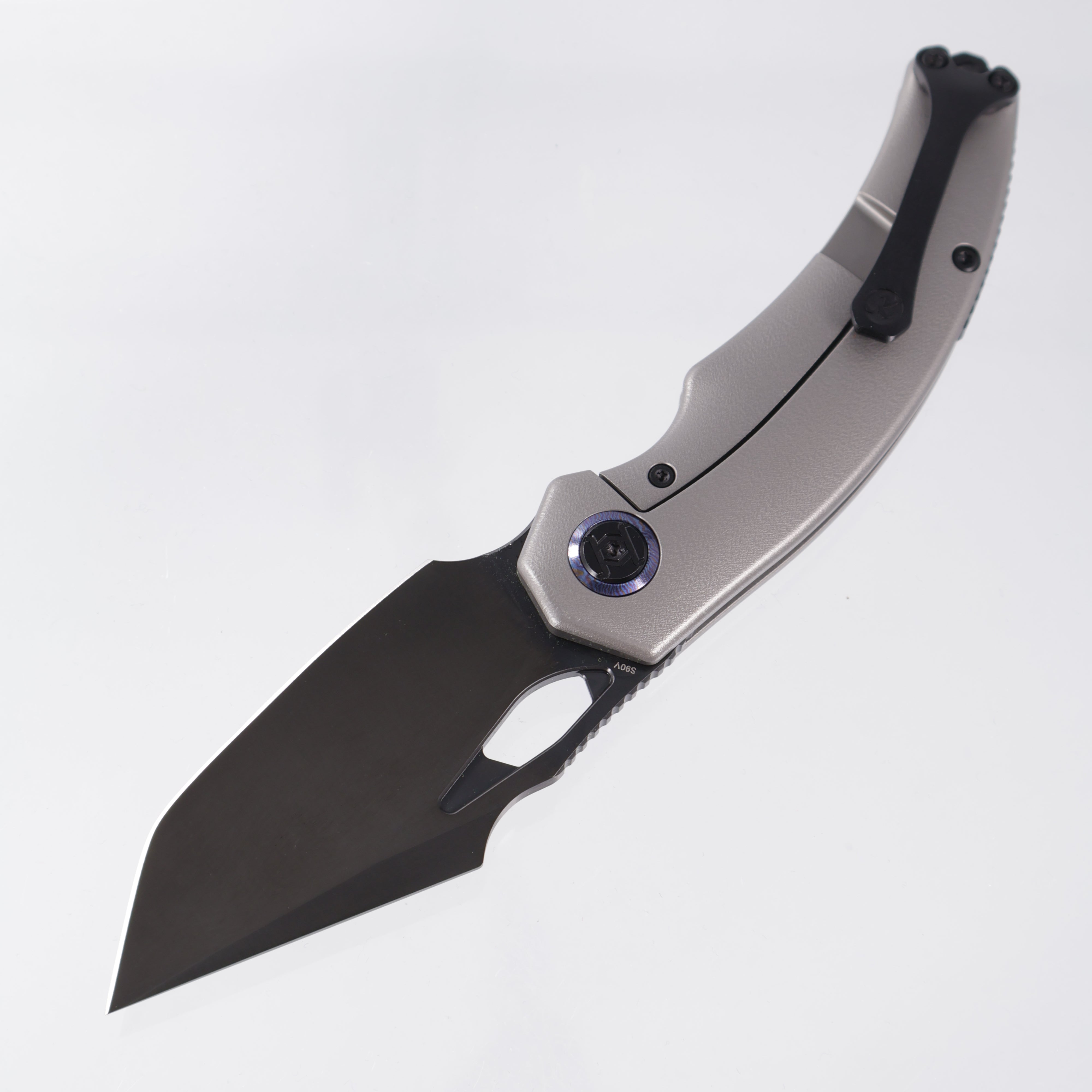 Kunwu Poon Padre - Orange Peel Titanium - Satin DLC S90V - K706TO-T2R