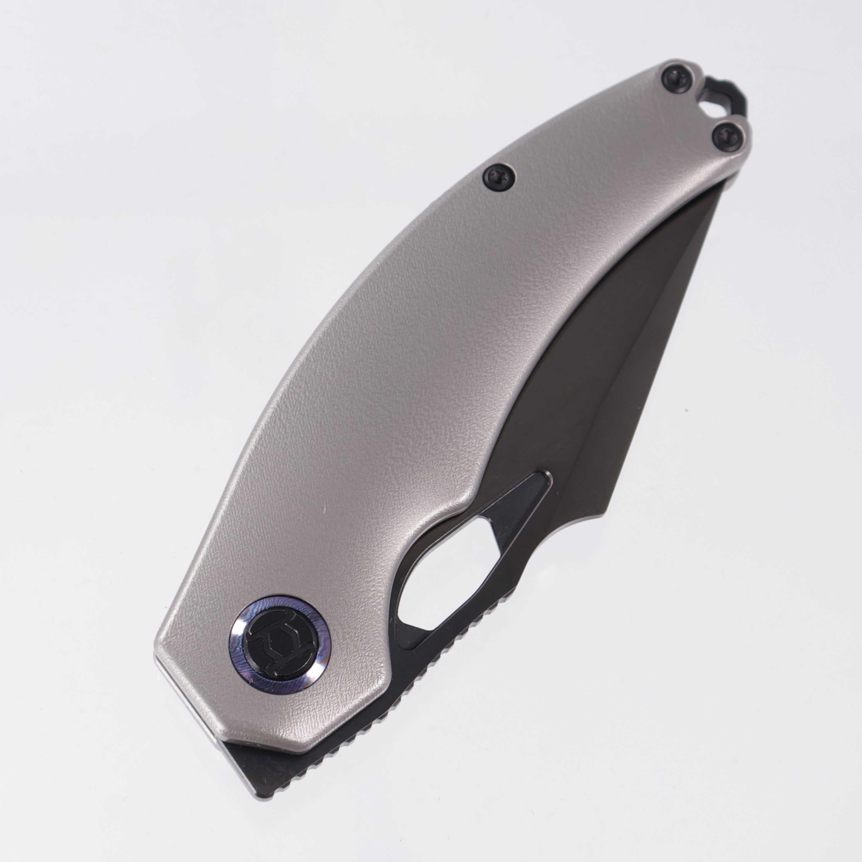 Kunwu Poon Padre - Orange Peel Titanium - Satin DLC S90V - K706TO-T2R