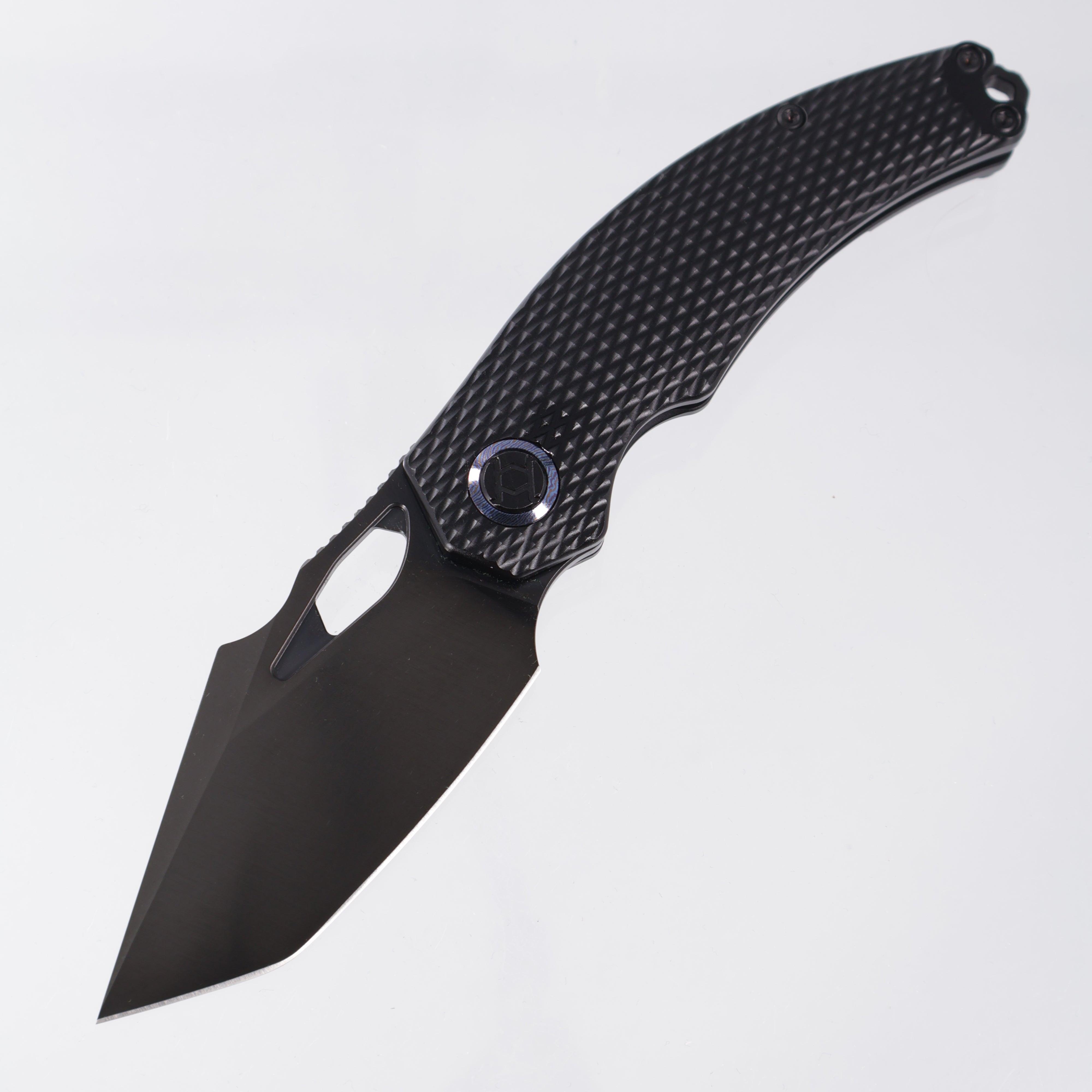 Kunwu Poon Padre - Diamond Texture Titanium - DLC Satin S90V - K706TO-T4
