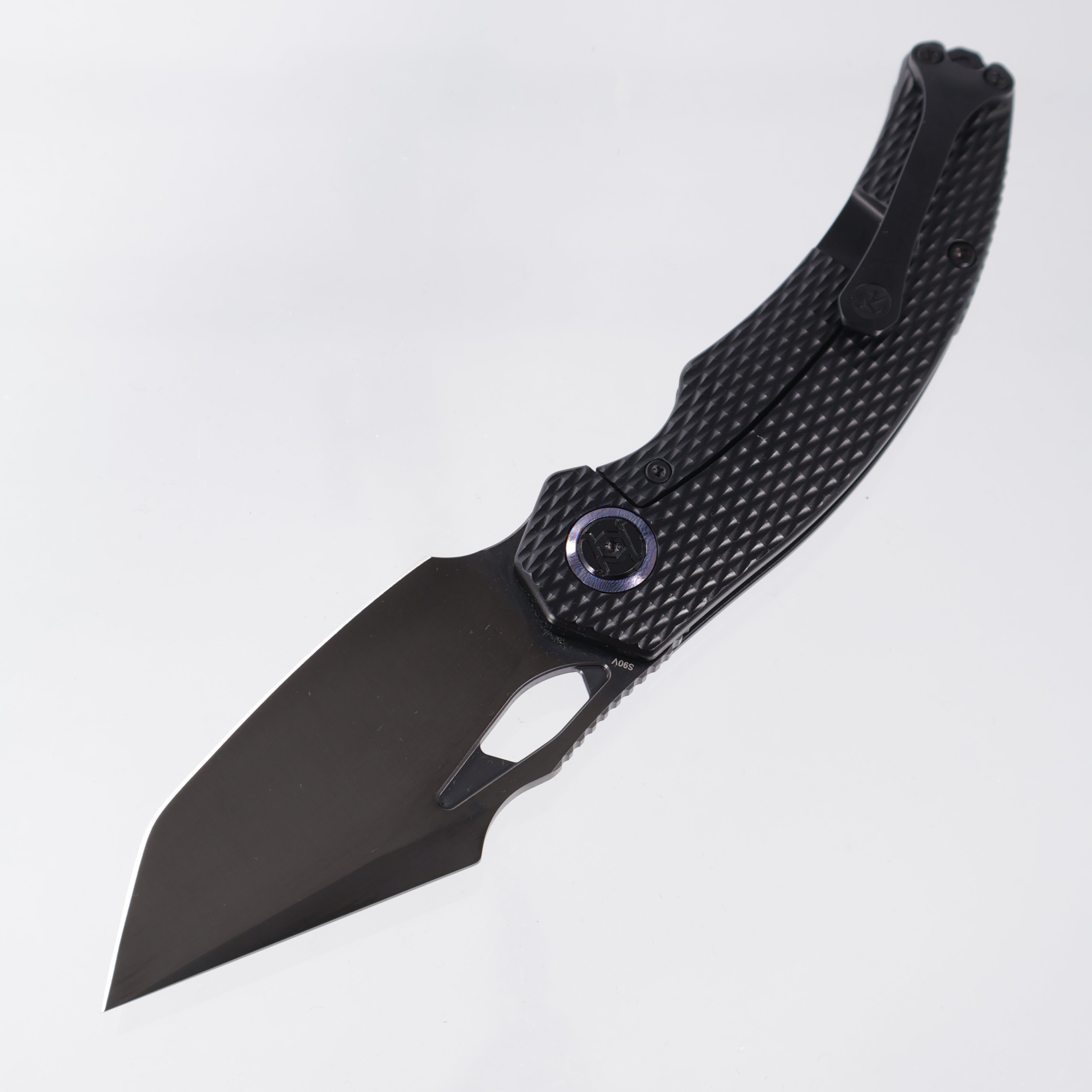 Kunwu Poon Padre - Diamond Texture Titanium - DLC Satin S90V - K706TO-T4