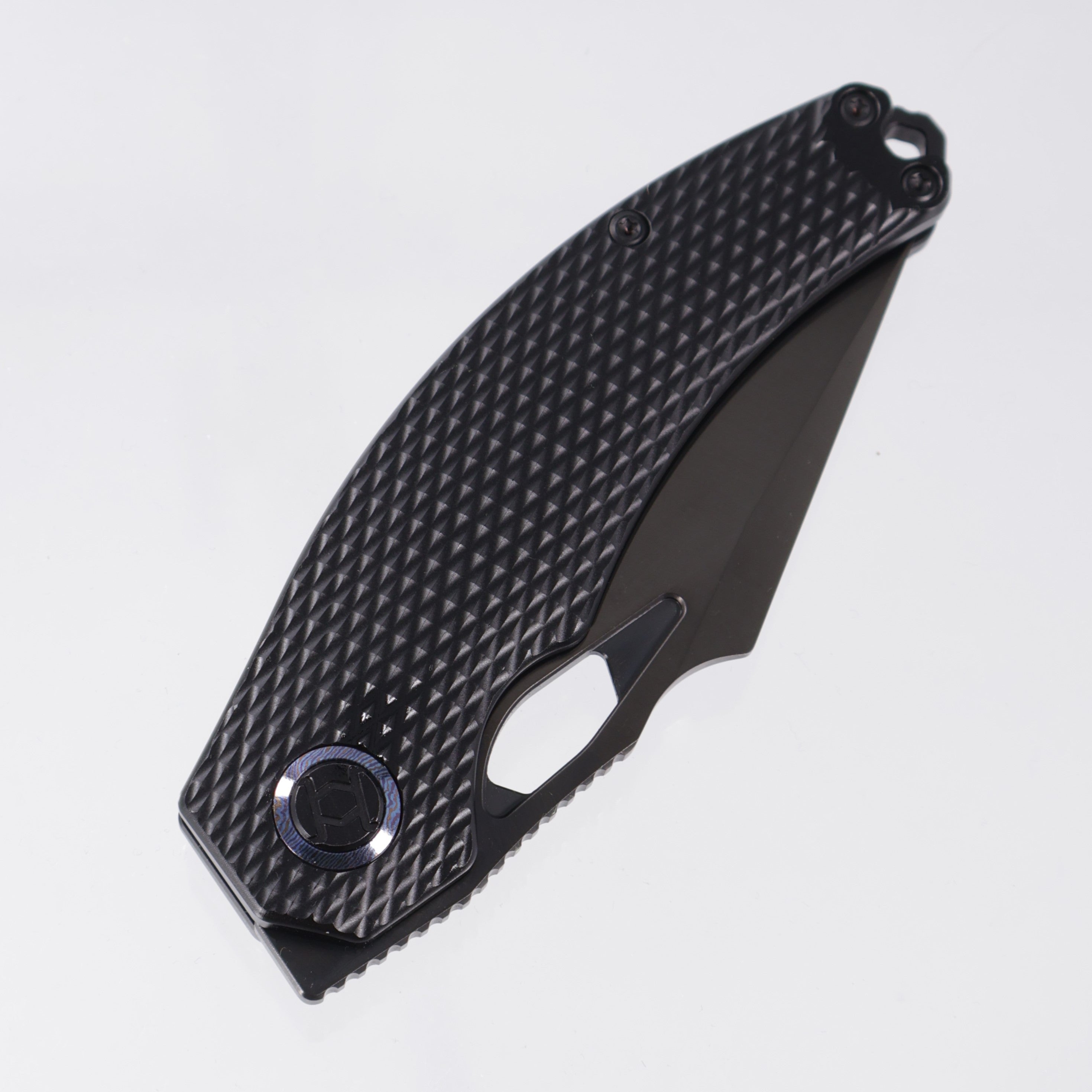 Kunwu Poon Padre - Diamond Texture Titanium - DLC Satin S90V - K706TO-T4