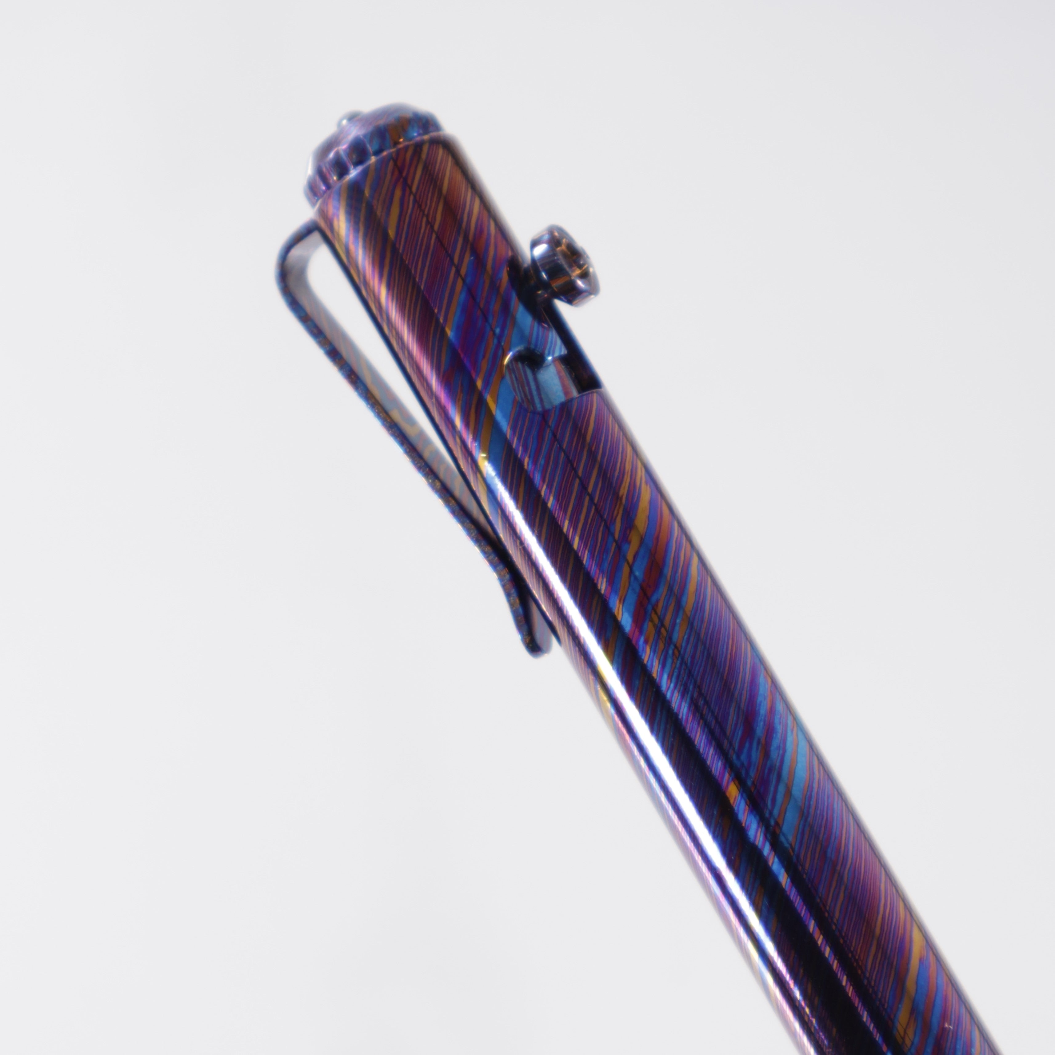 Kunwu Full Timascus Bolt Action Pen - KWPEN-1