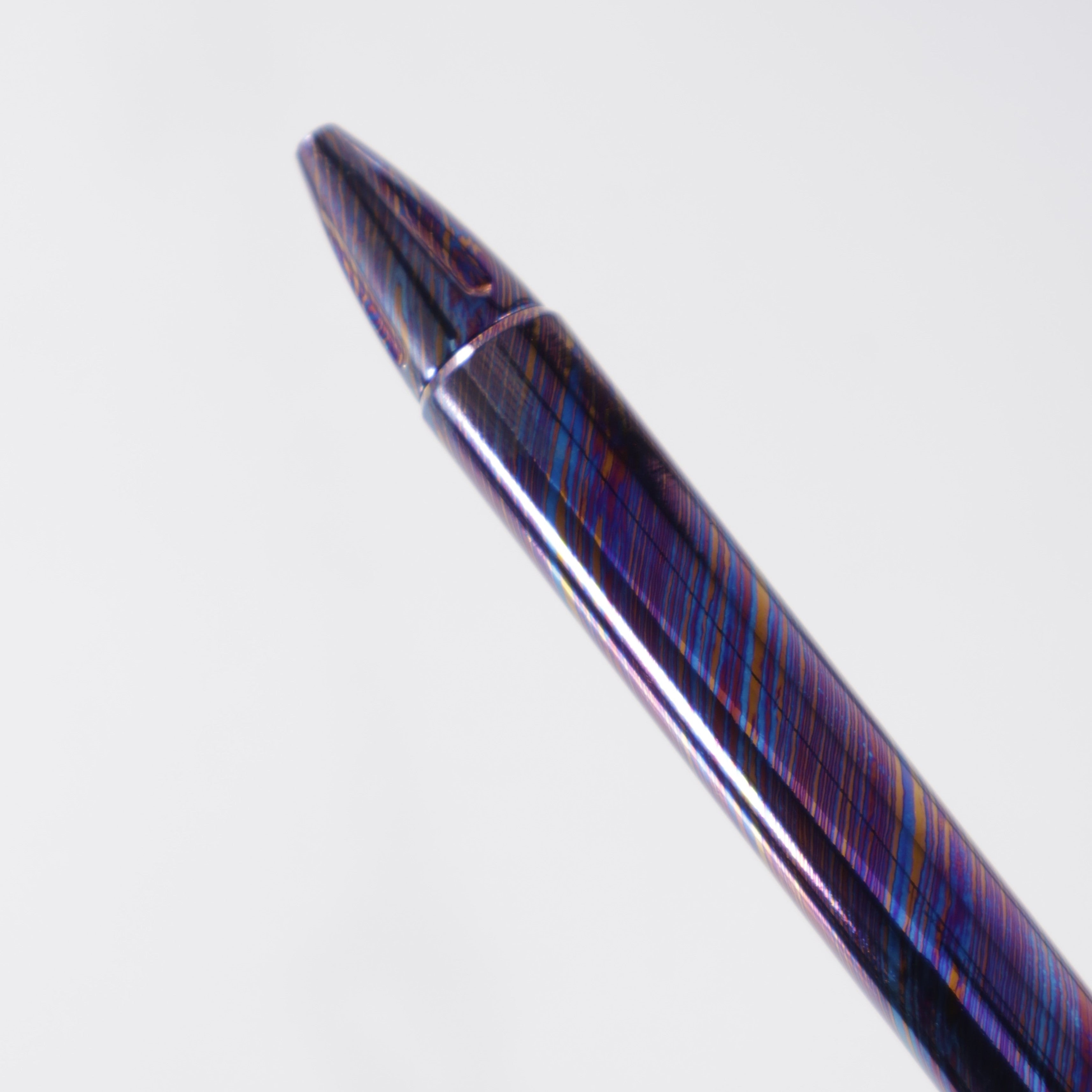 Kunwu Full Timascus Bolt Action Pen - KWPEN-1