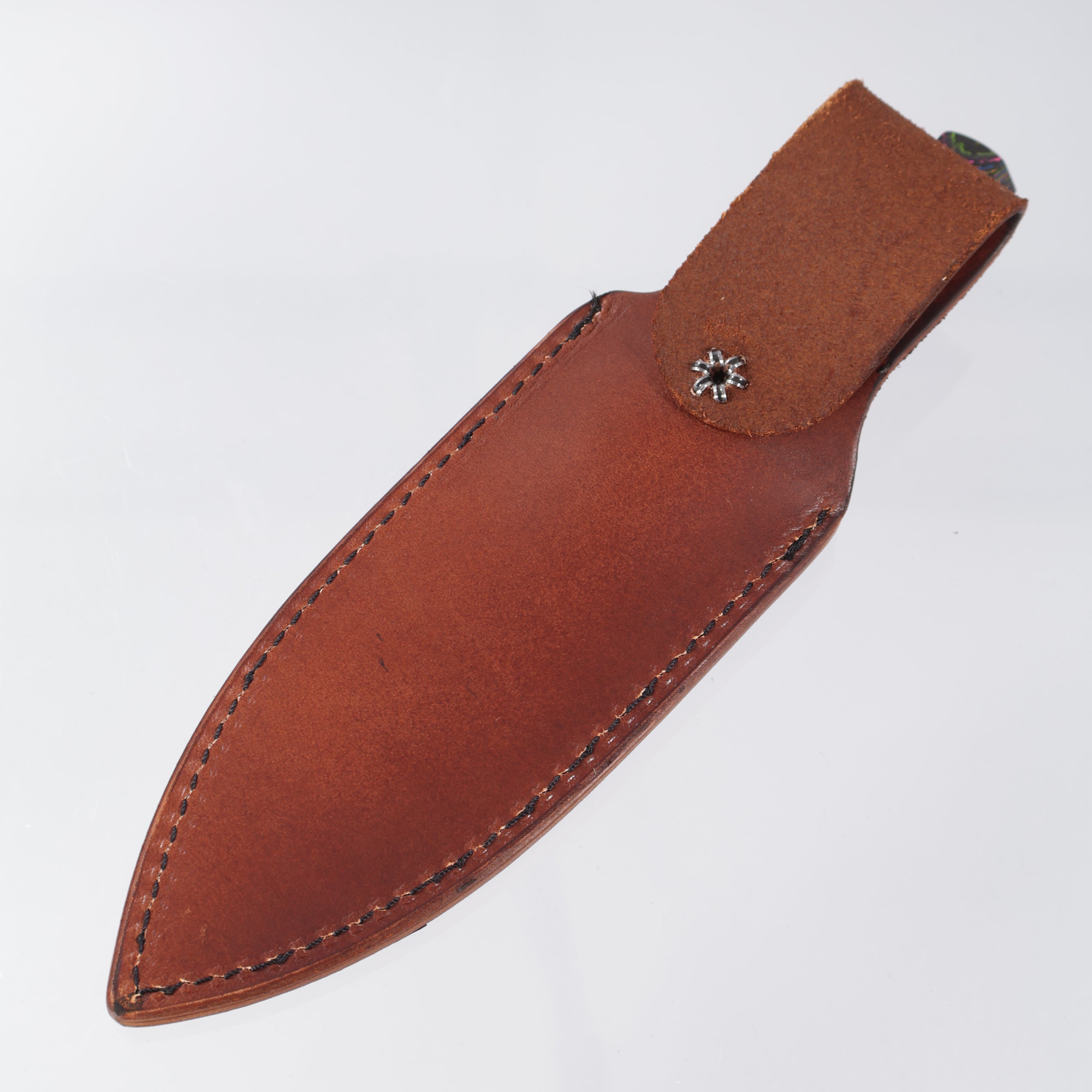 Leucadia Blade Co. The Landshark - 80s Camo Carbon Handle Scales - Stonewash Magnacut