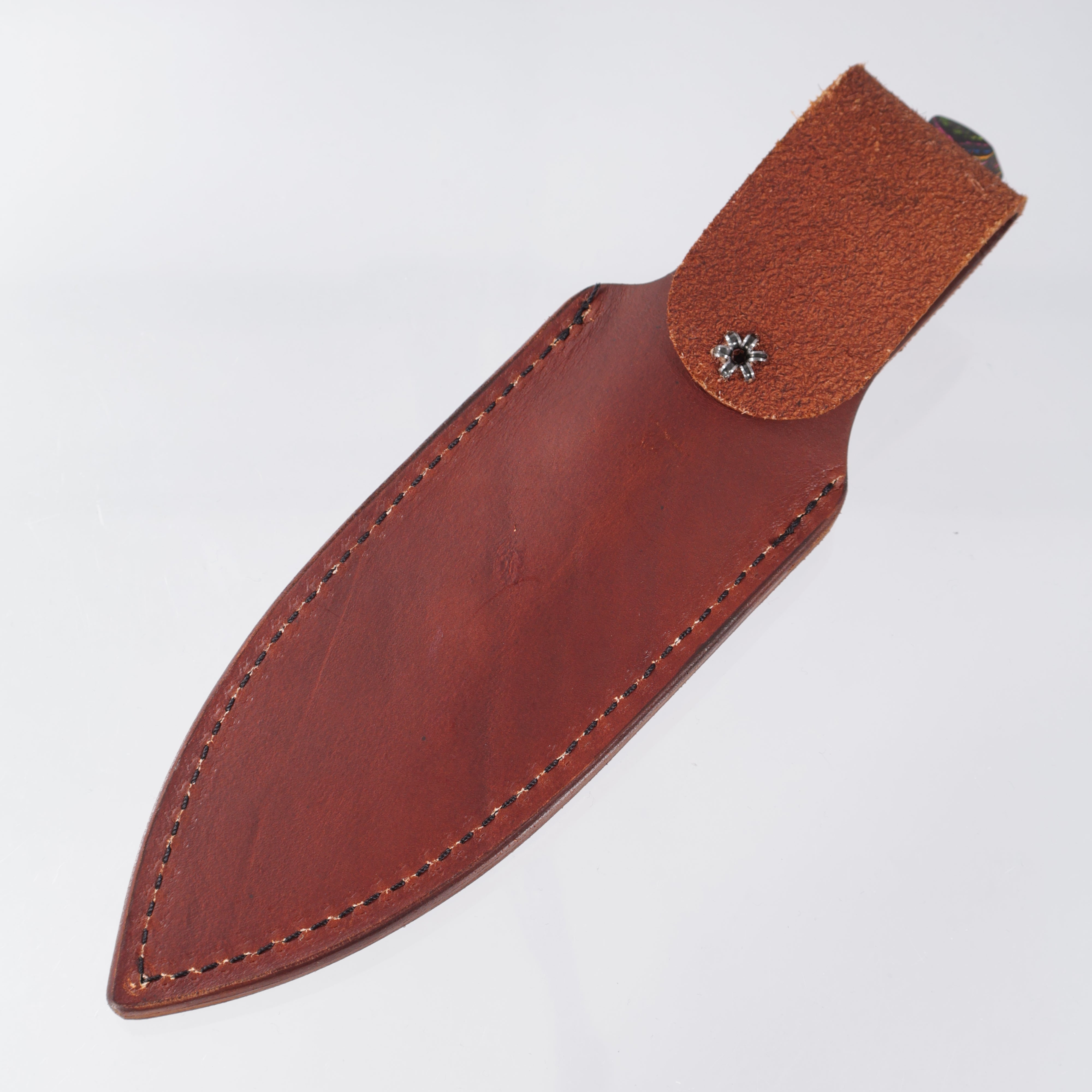 Leucadia Blade Co. The Landshark - 80s Camo Carbon Handle Scales - Satin Magnacut