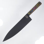 Leucadia Blade Co. The Chef Knife - 80s Camo Carbon Weave Scales - DLC AEB-L