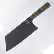Leucadia Blade Co. El Choppo - 80s Camo Carbon Weave Scales - DLC AEB-L