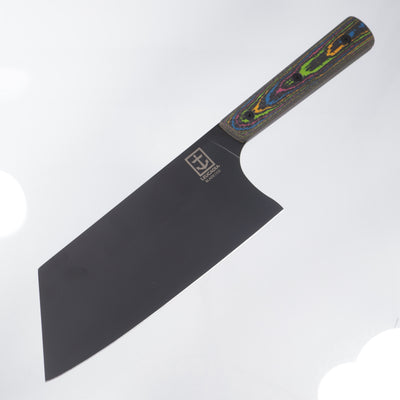 Leucadia Blade Co. El Choppo - 80s Camo Carbon Weave Scales - DLC AEB-L
