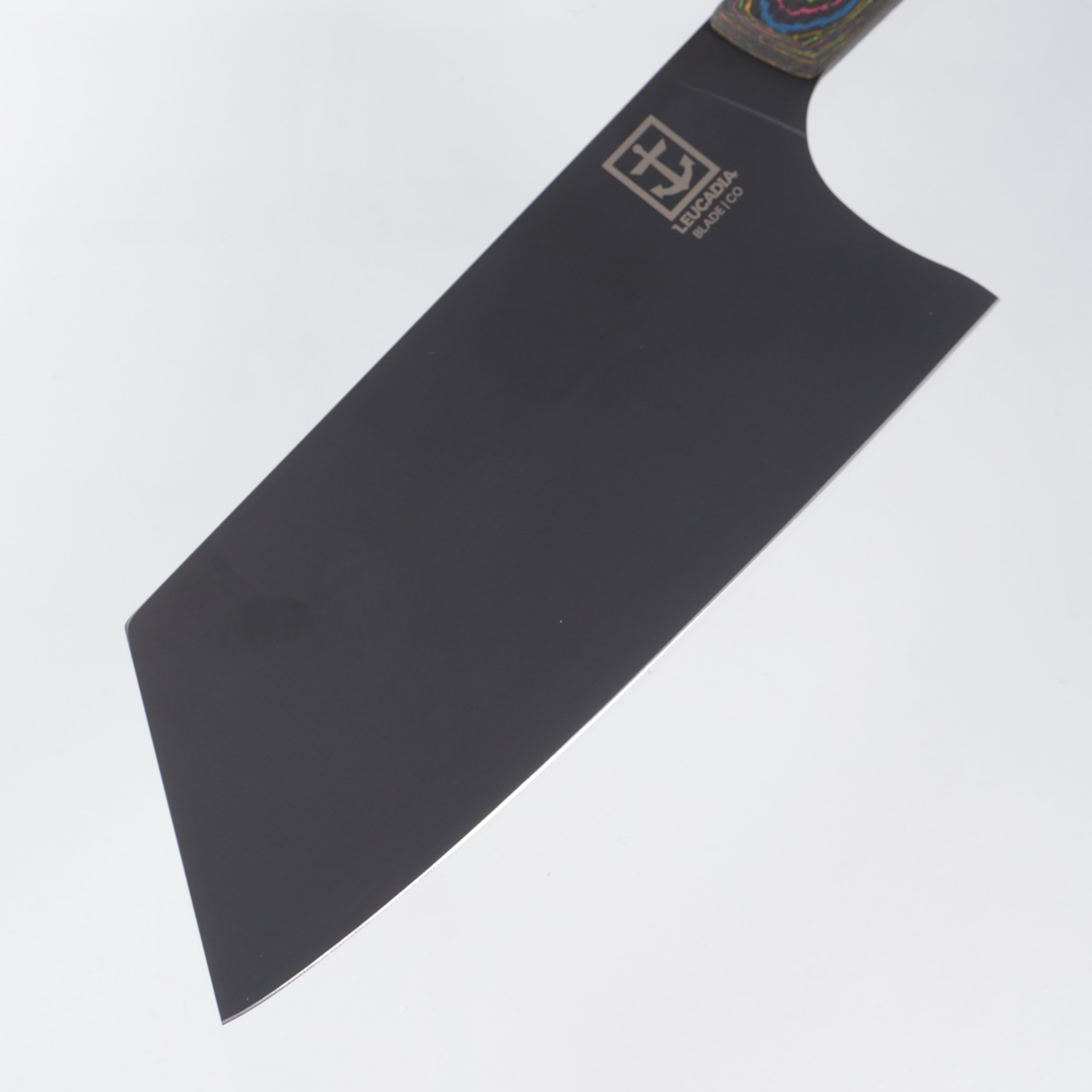 Leucadia Blade Co. El Choppo - 80s Camo Carbon Weave Scales - DLC AEB-L