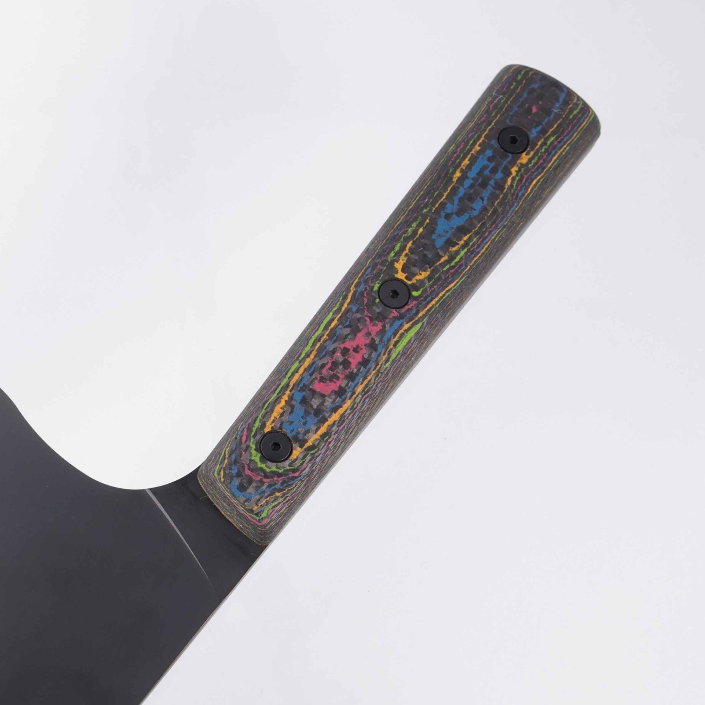 Leucadia Blade Co. El Choppo - 80s Camo Carbon Weave Scales - DLC AEB-L