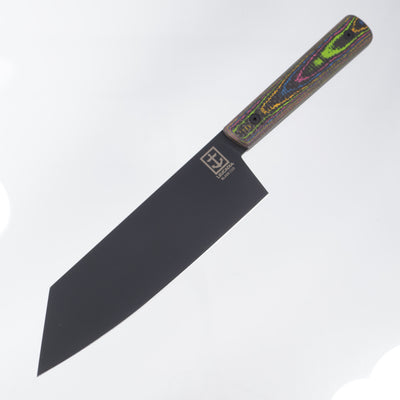 Leucadia Blade Co. The Bunka - 80s Camo Carbon Weave Scales - DLC AEB-L
