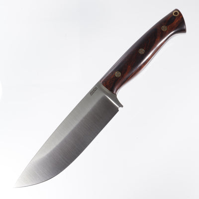 Lishen Knives Bushdog - A2 - Deset Ironwood - Mosaic Pins