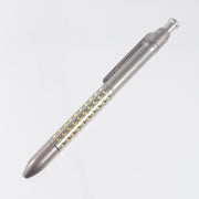Machine Wise Rota Click #0463 - Stonewash Divot Texture Titanium w/ Gold Ano Ti Accents - Parker