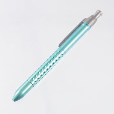 Machine Wise Rota Click #0457 - Aqua Anodized Divot Texture Titanium - Parker