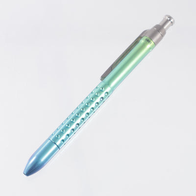 Machine Wise Rota Click #0461 - Teal/Green Fade Ano Divot Texture Titanium - Parker