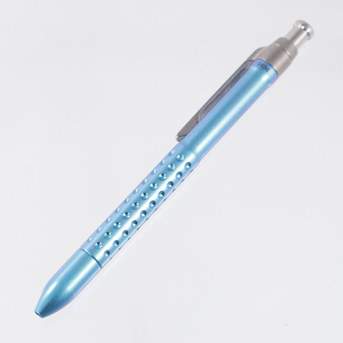 Machine Wise Rota Click #0436 - Blue Ano Divot Texture Titanium - Parker