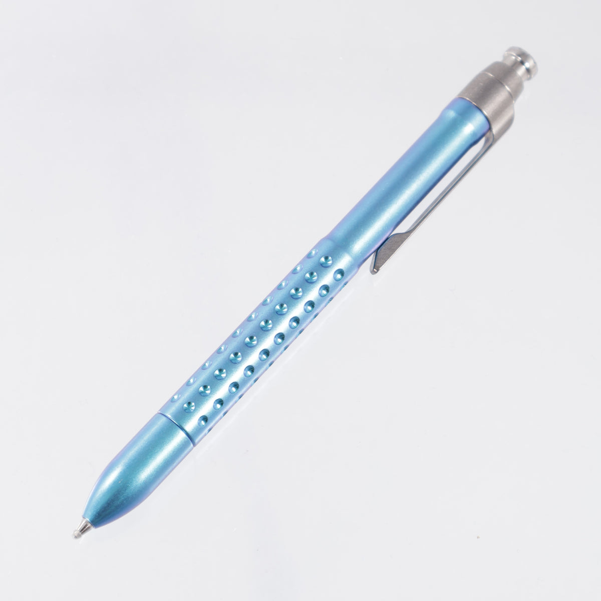 Machine Wise Rota Click #0436 - Blue Ano Divot Texture Titanium - Parker