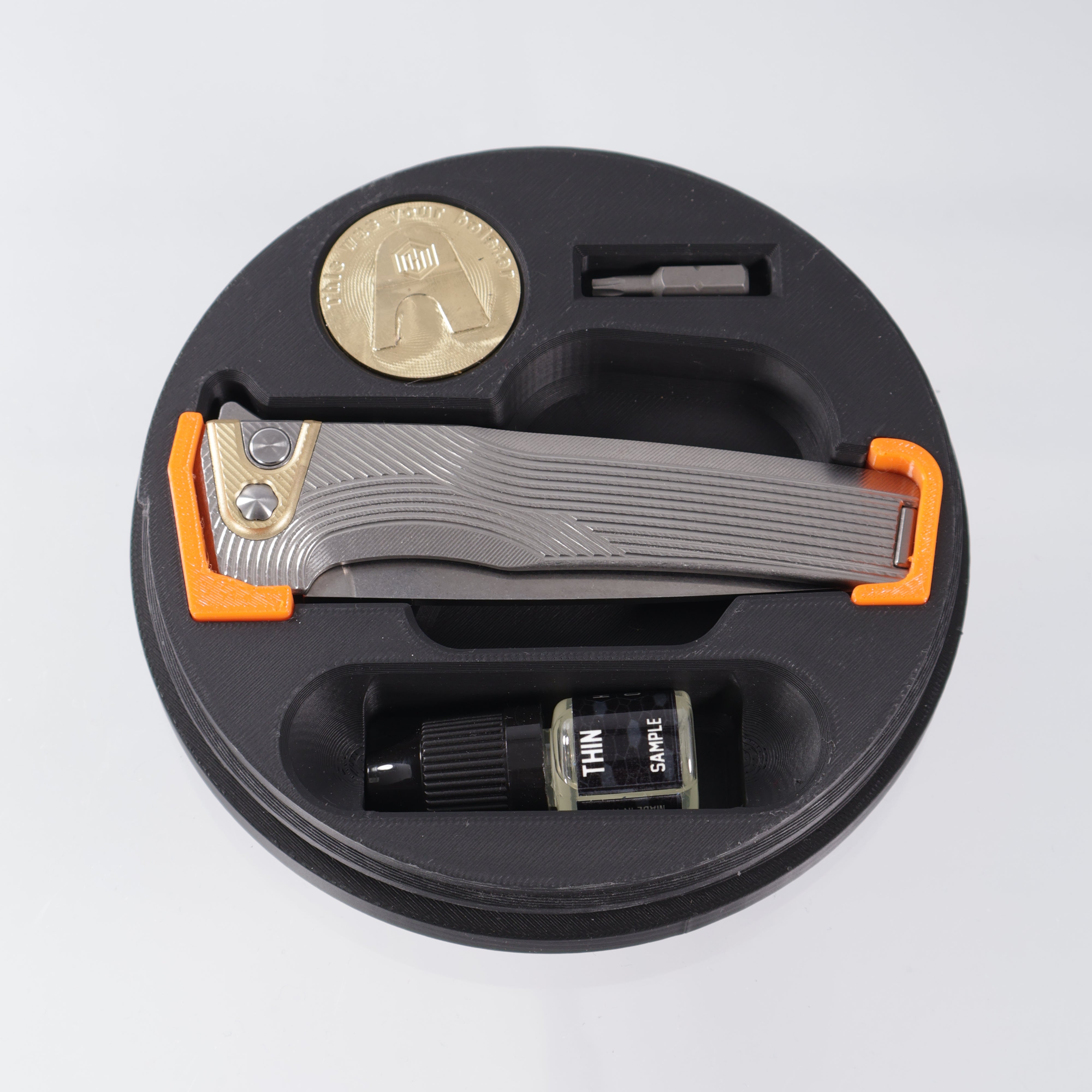 Machine Wise Sonora #1578 - Raw Streamline Texture Titanium w/ Brass Bolster - Stonewash S90V