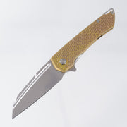 Machine Wise Mojave #0745 - Gold Rose Turtle Texture Titanium - Stonewash S90V