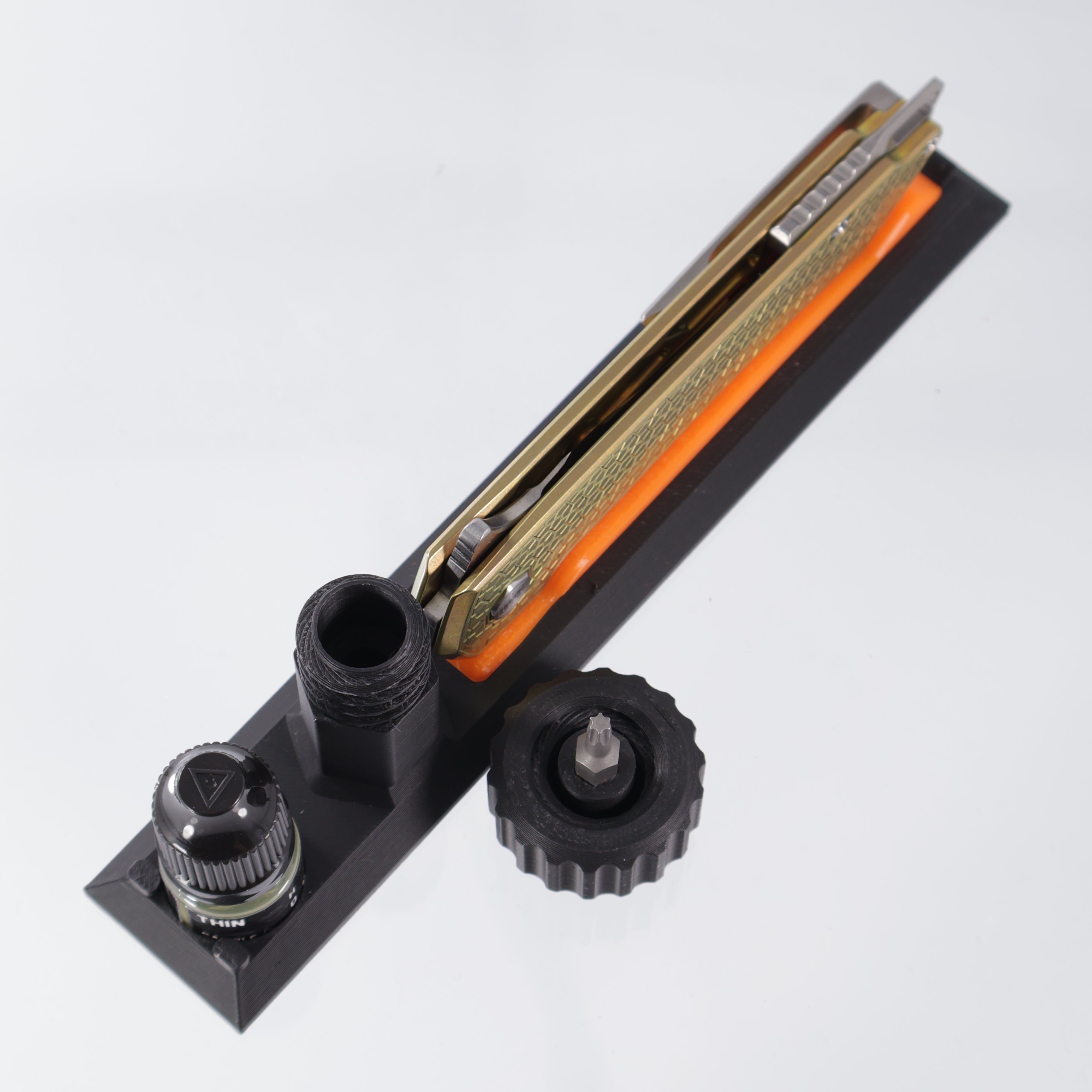 Machine Wise Mojave #0745 - Gold Rose Turtle Texture Titanium - Stonewash S90V