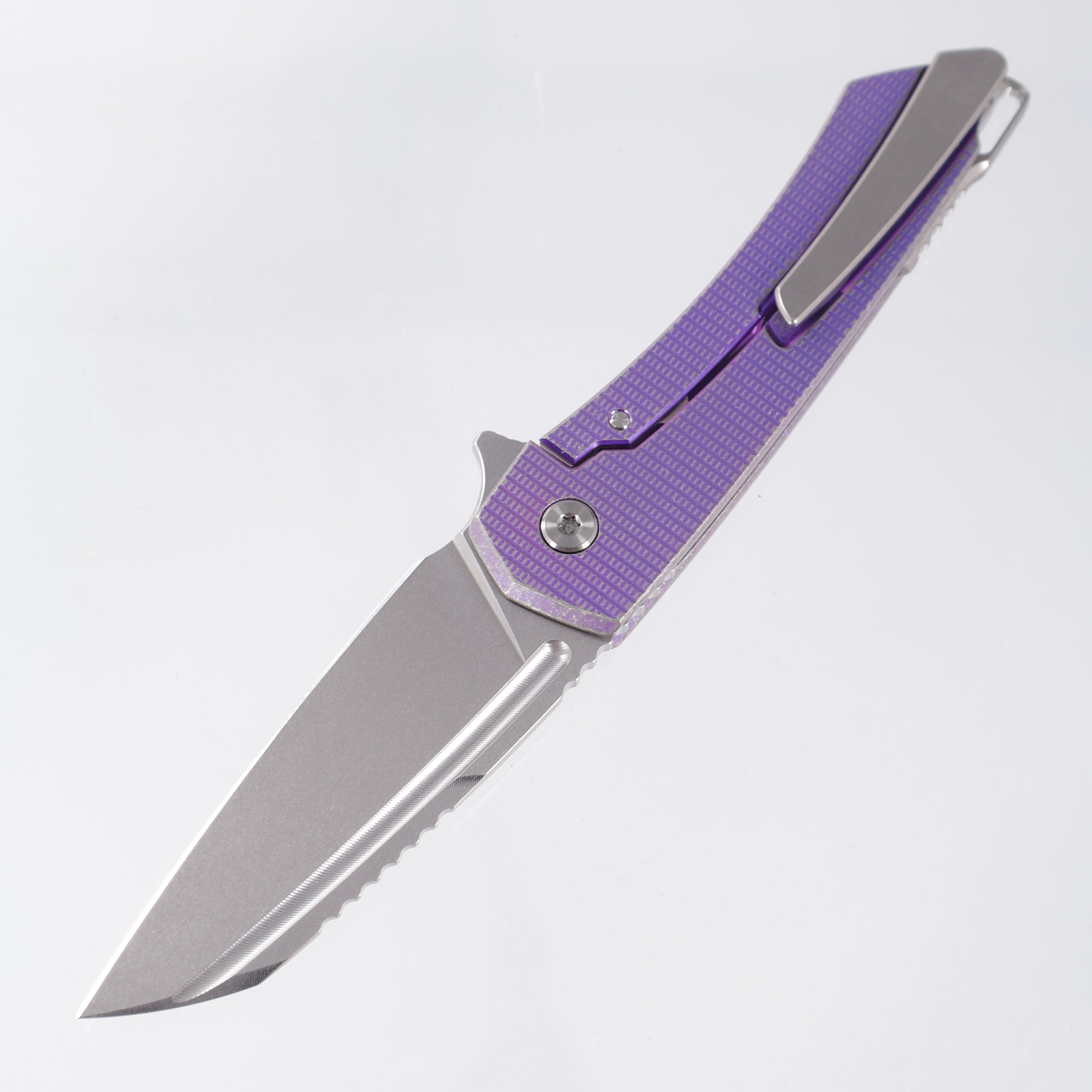 Machine Wise Mojave (Washers) #1174W - Distressed Purple Grenade Texture Titanium - Stonewash S90V