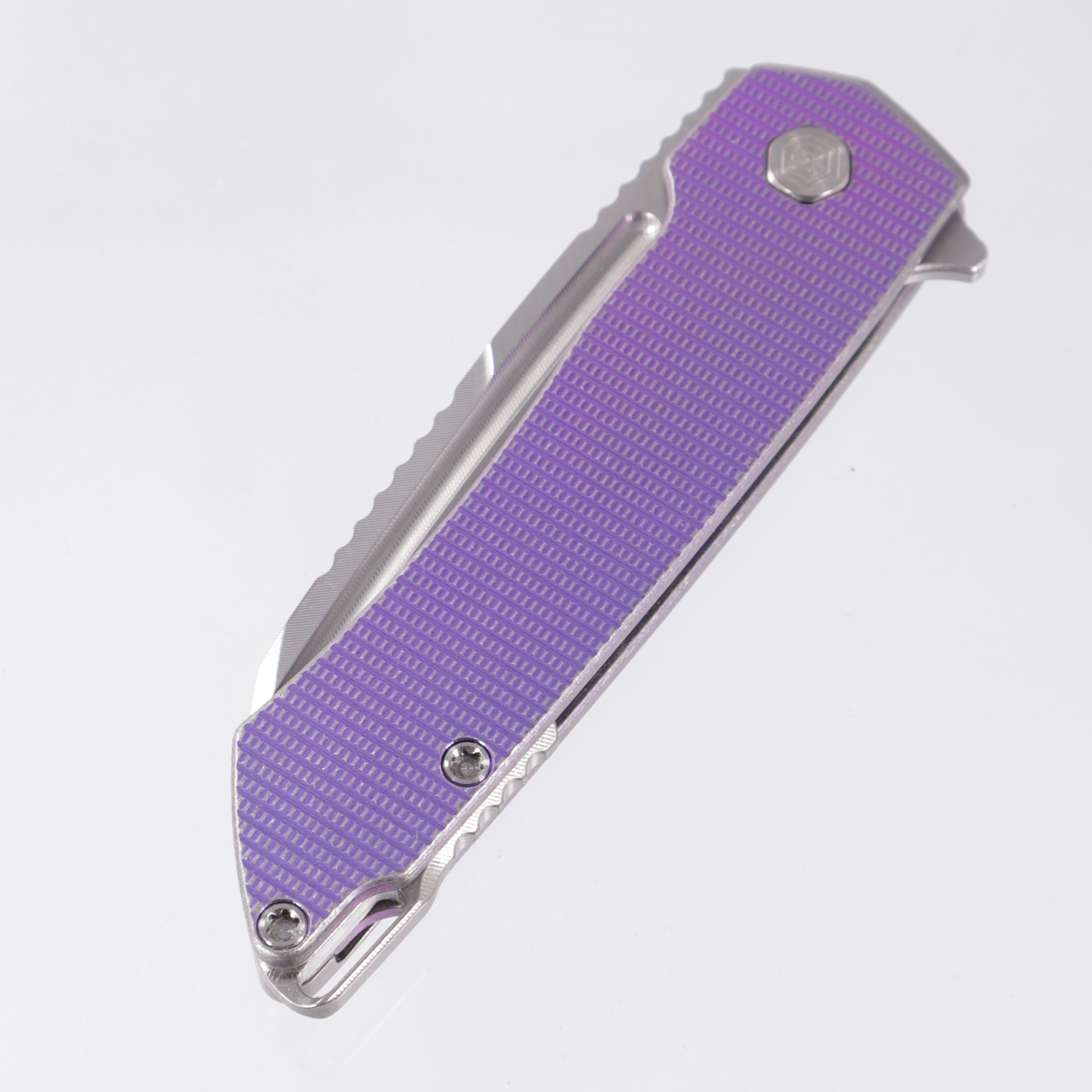 Machine Wise Mojave (Washers) #1174W - Distressed Purple Grenade Texture Titanium - Stonewash S90V