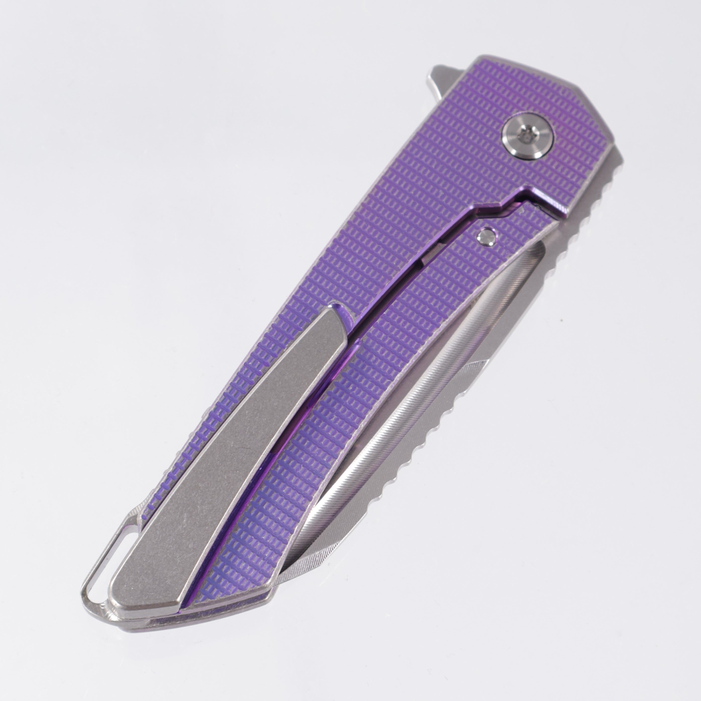 Machine Wise Mojave (Washers) #1174W - Distressed Purple Grenade Texture Titanium - Stonewash S90V