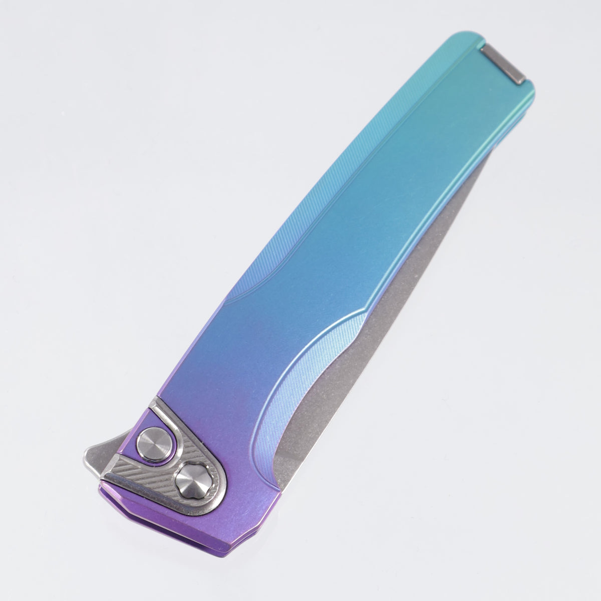 Machine Wise Sonora #2248 - Blurple/Teal Fade Anodized Smooth Titanium w/ Ti Bolster - Stonewash S90V