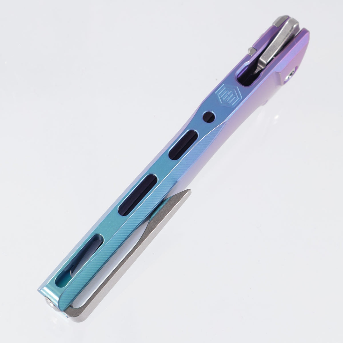 Machine Wise Sonora #2248 - Blurple/Teal Fade Anodized Smooth Titanium w/ Ti Bolster - Stonewash S90V