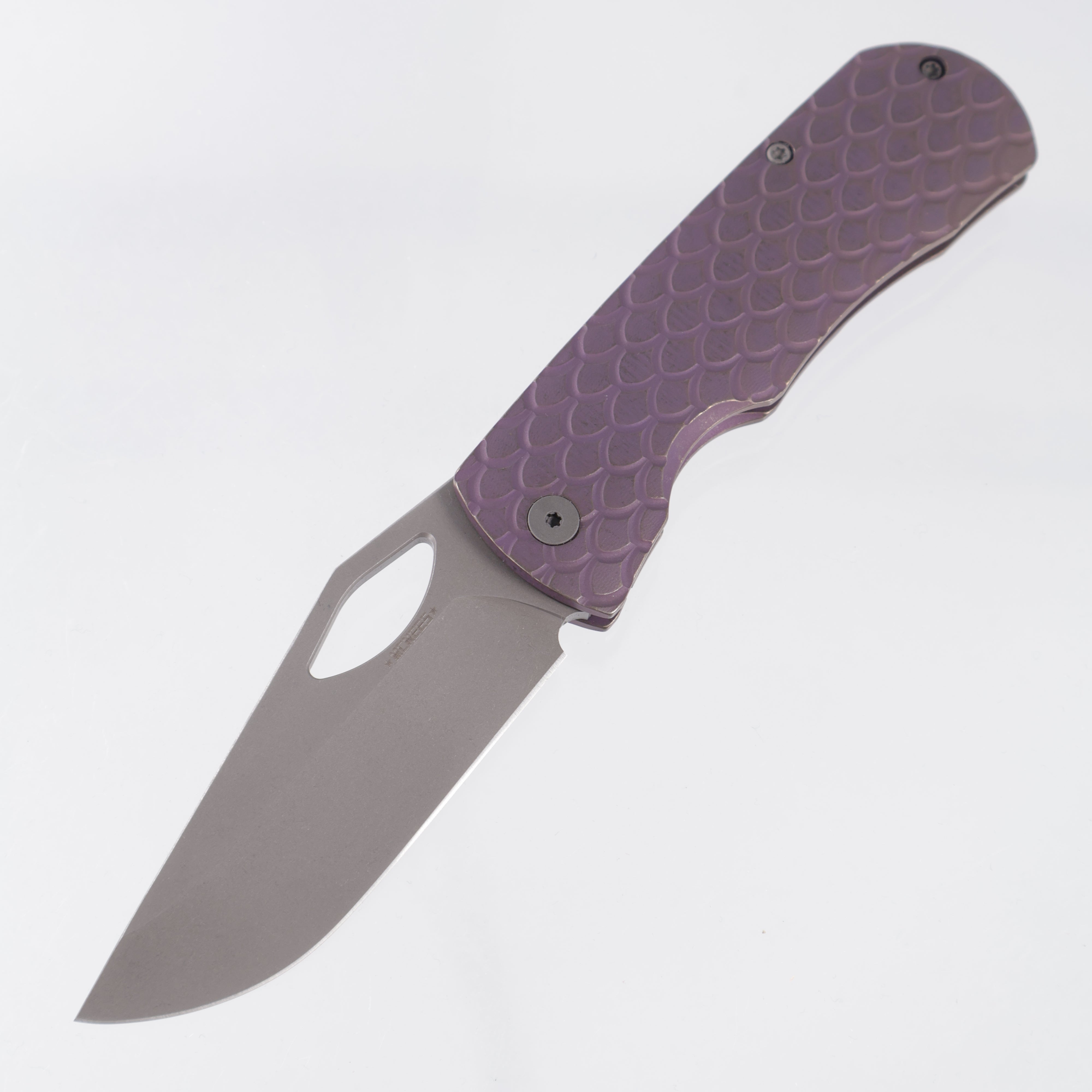 McNees Little Dixon - Violet Dragonscale Milled Titanium - Atomic Stonewash Magnacut