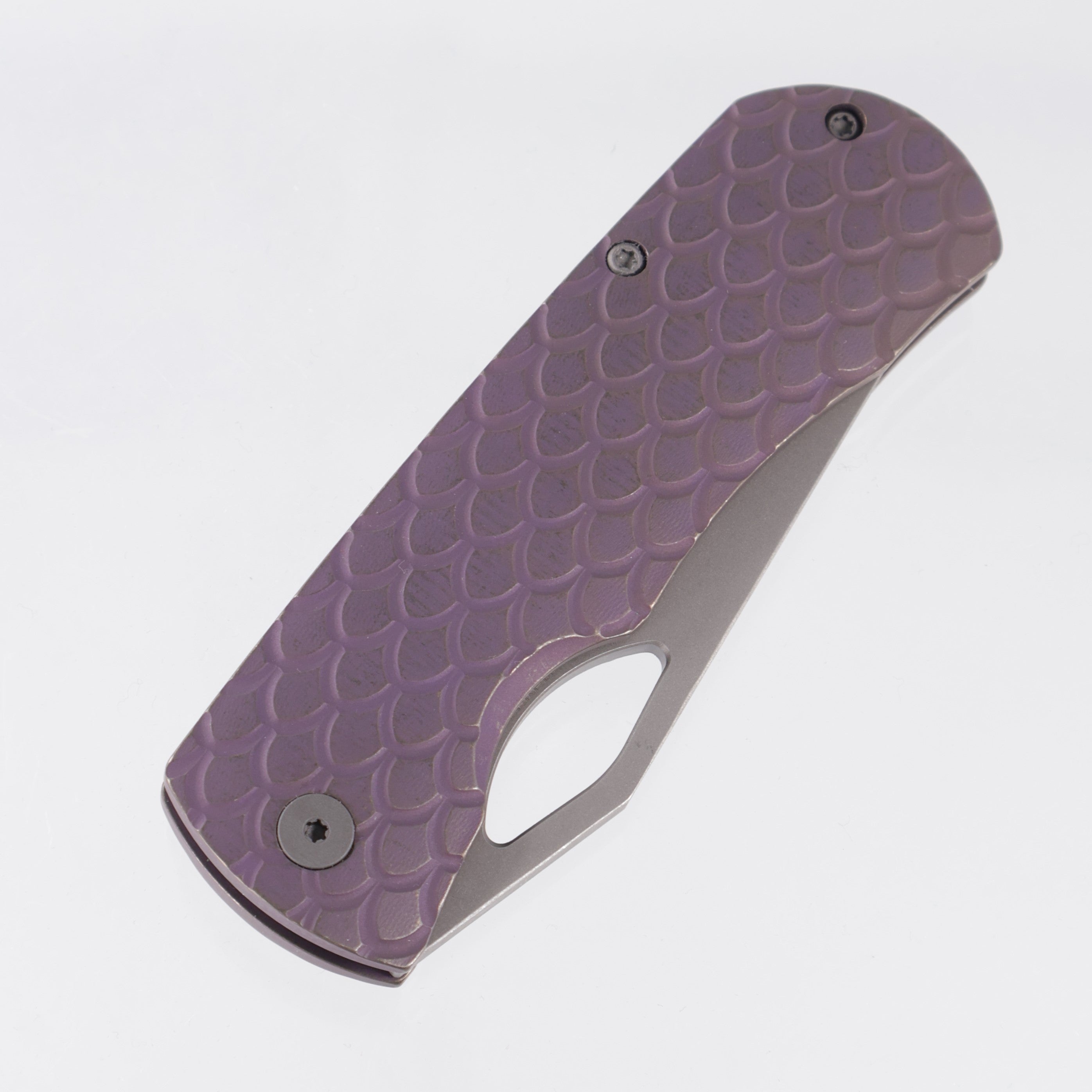 McNees Little Dixon - Violet Dragonscale Milled Titanium - Atomic Stonewash Magnacut