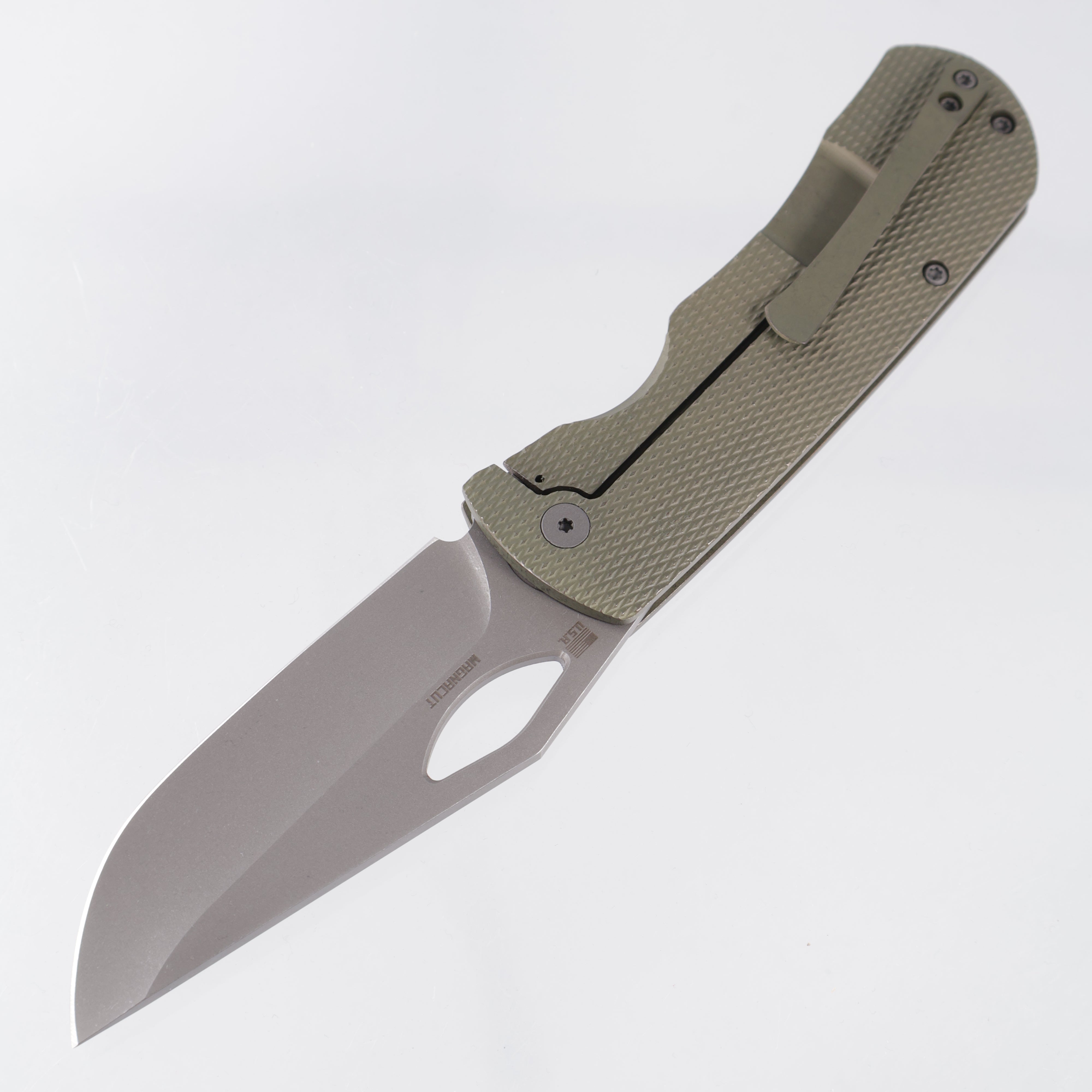 McNees Dixon - Green/Bronze Diamond Milled Titanium - Atomic Stonewash Magnacut