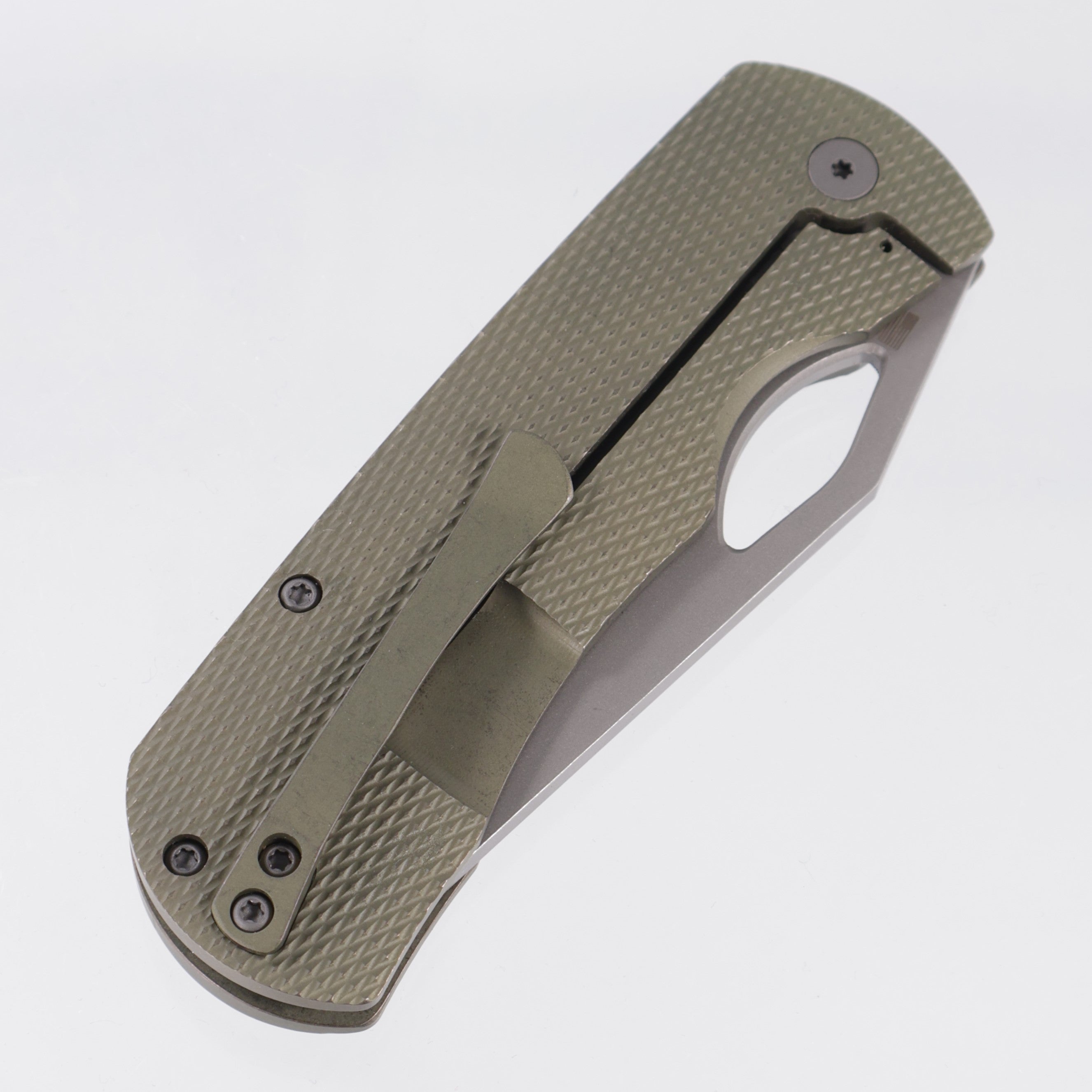 McNees Dixon - Green/Bronze Diamond Milled Titanium - Atomic Stonewash Magnacut