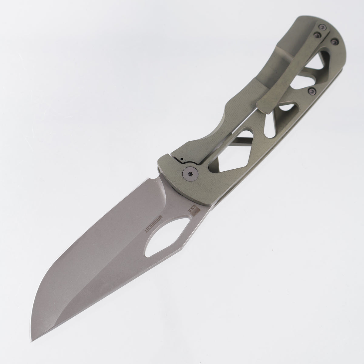McNees Dixon - Green/Bronze Skeletonized Titanium - Atomic Stonewash Magnacut