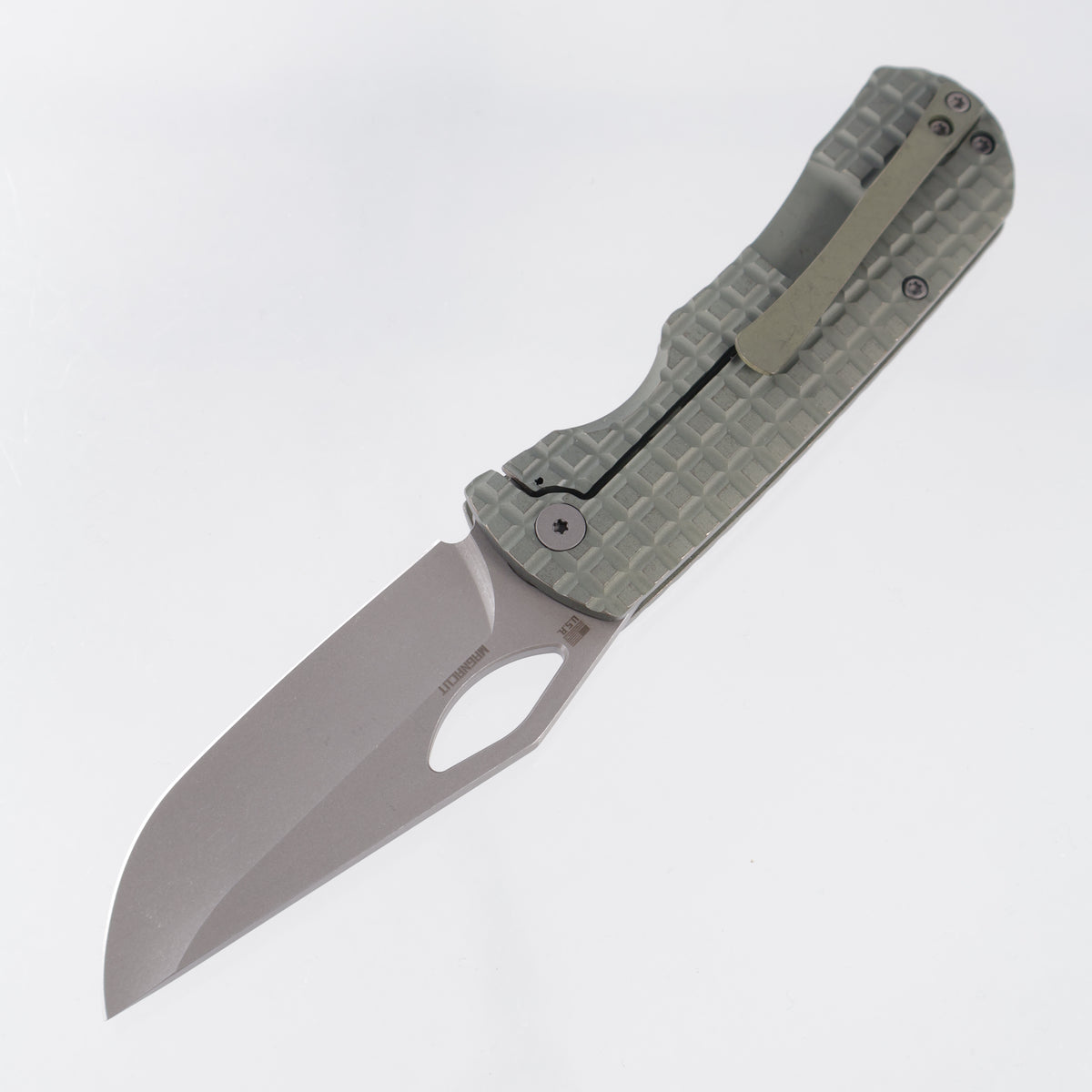 McNees Little Dixon - Green/Bronze Frag Milled Titanium - Atomic Stonewash Magnacut