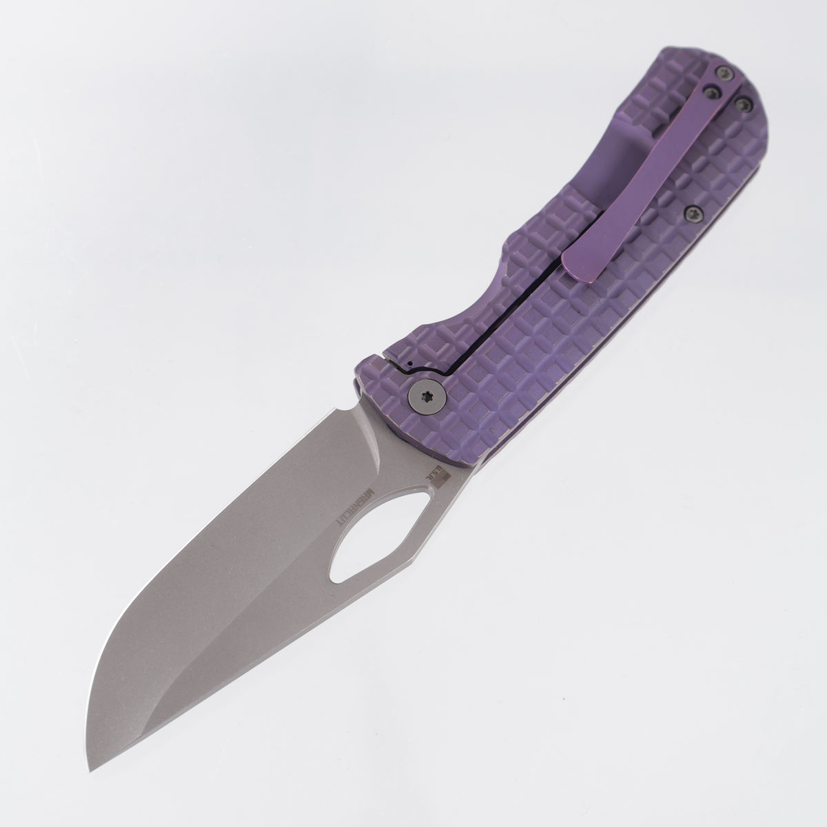 McNees Little Dixon - Violet Frag Milled Titanium - Atomic Stonewash Magnacut